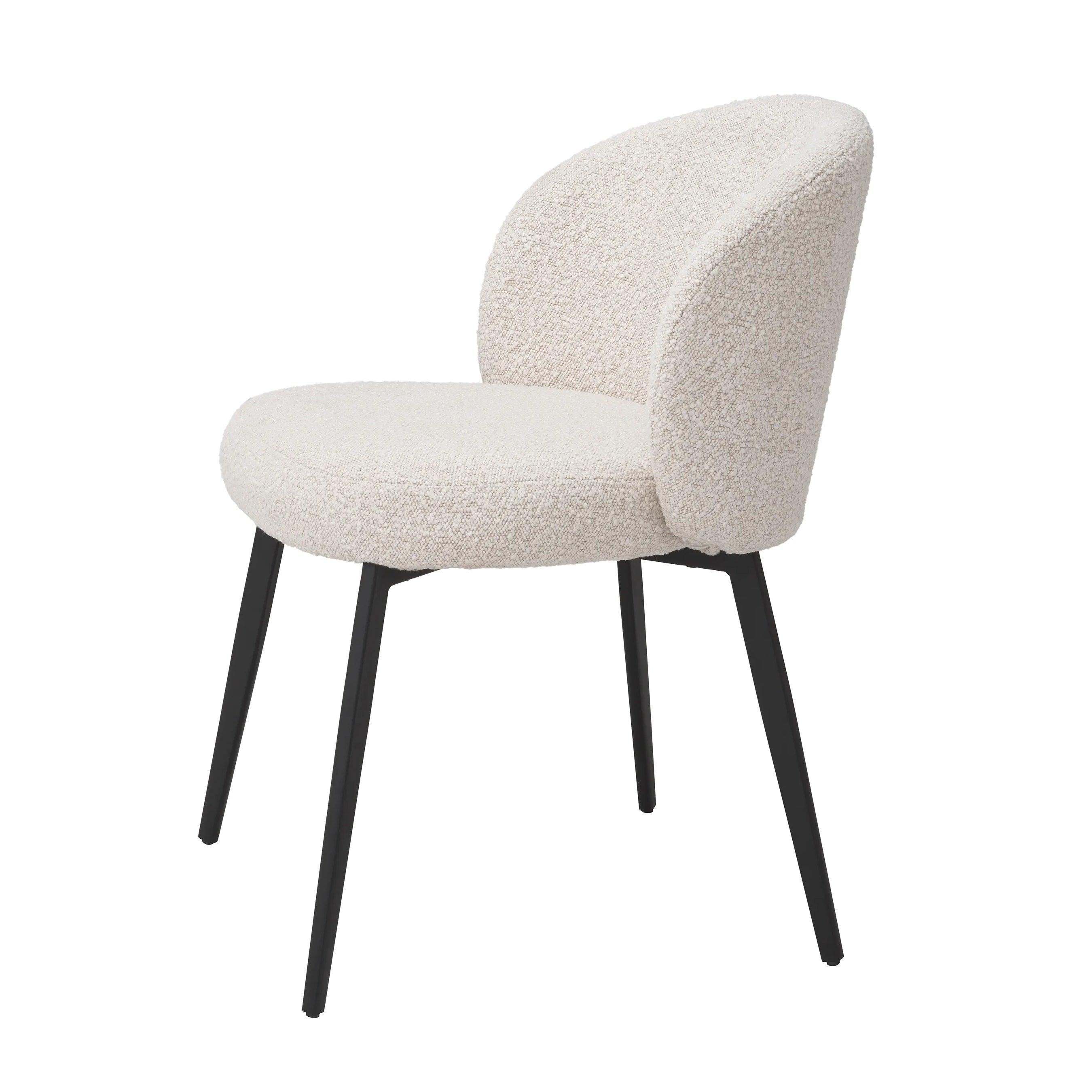 Zestaw krzeseł w tkaninie boucle LLOYD kremowy Eichholtz Eye on Design