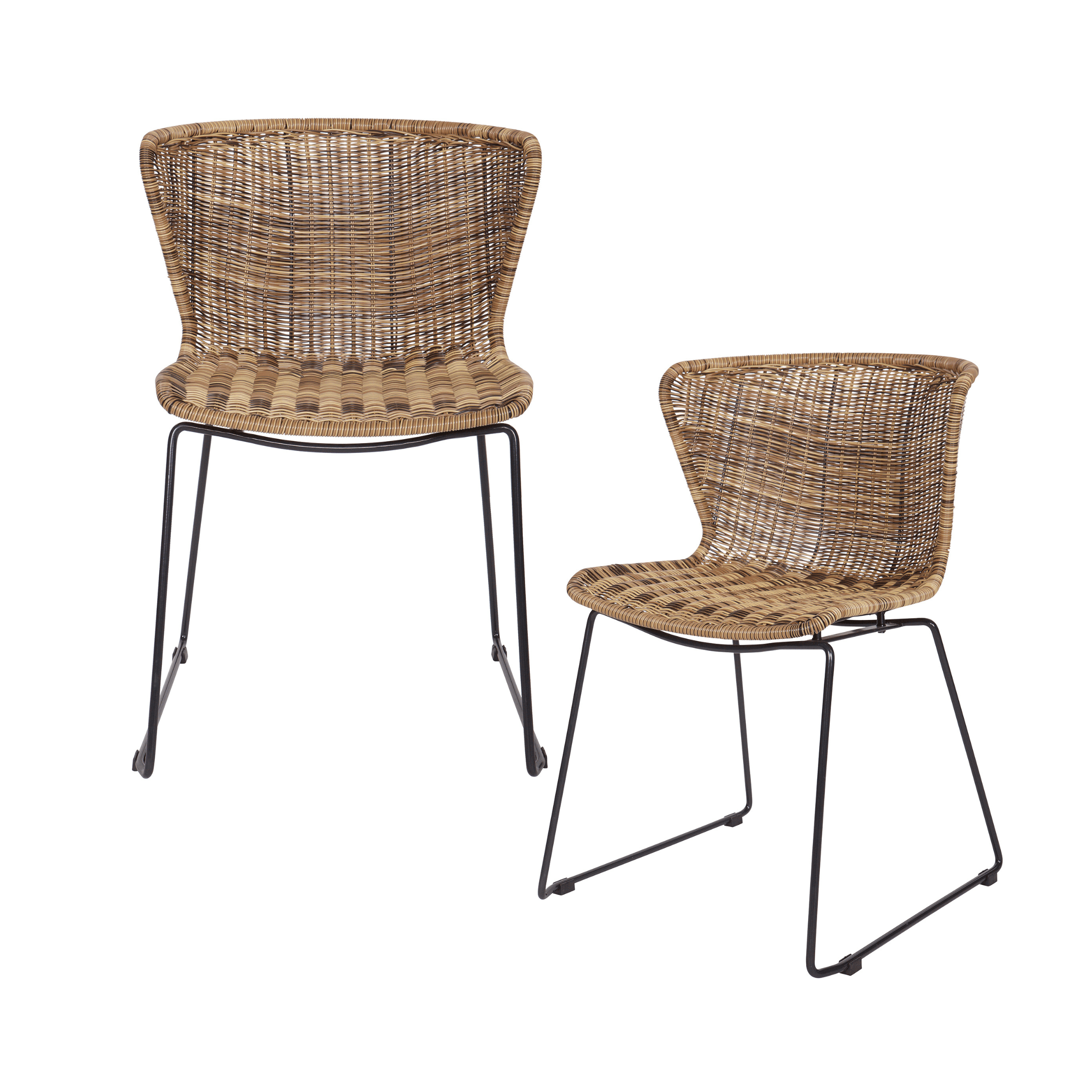 Zestaw krzeseł WINGS rattan Woood Eye on Design