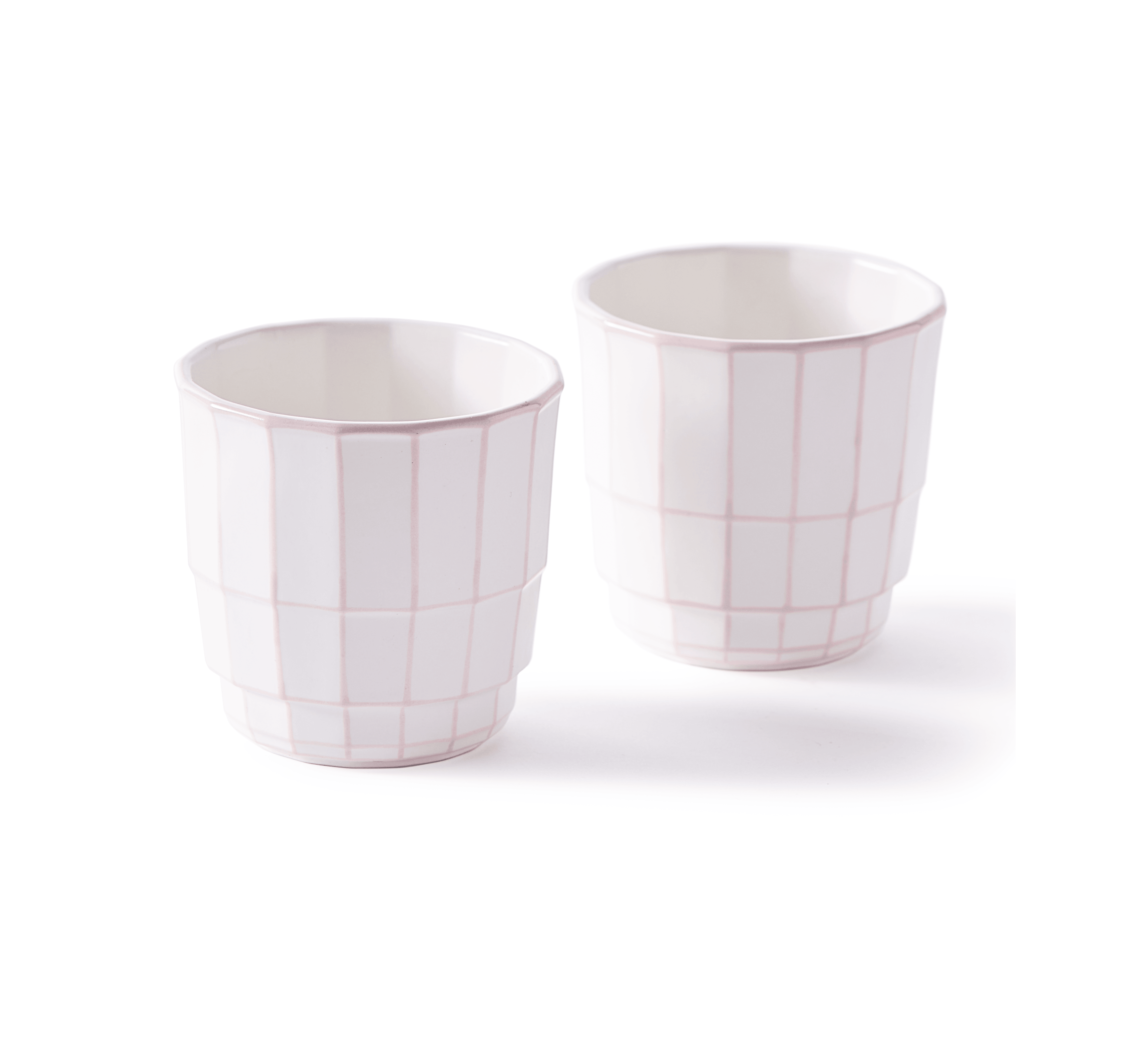 Zestaw kubków DIGI jasnoróżowy Pols Potten Eye on Design