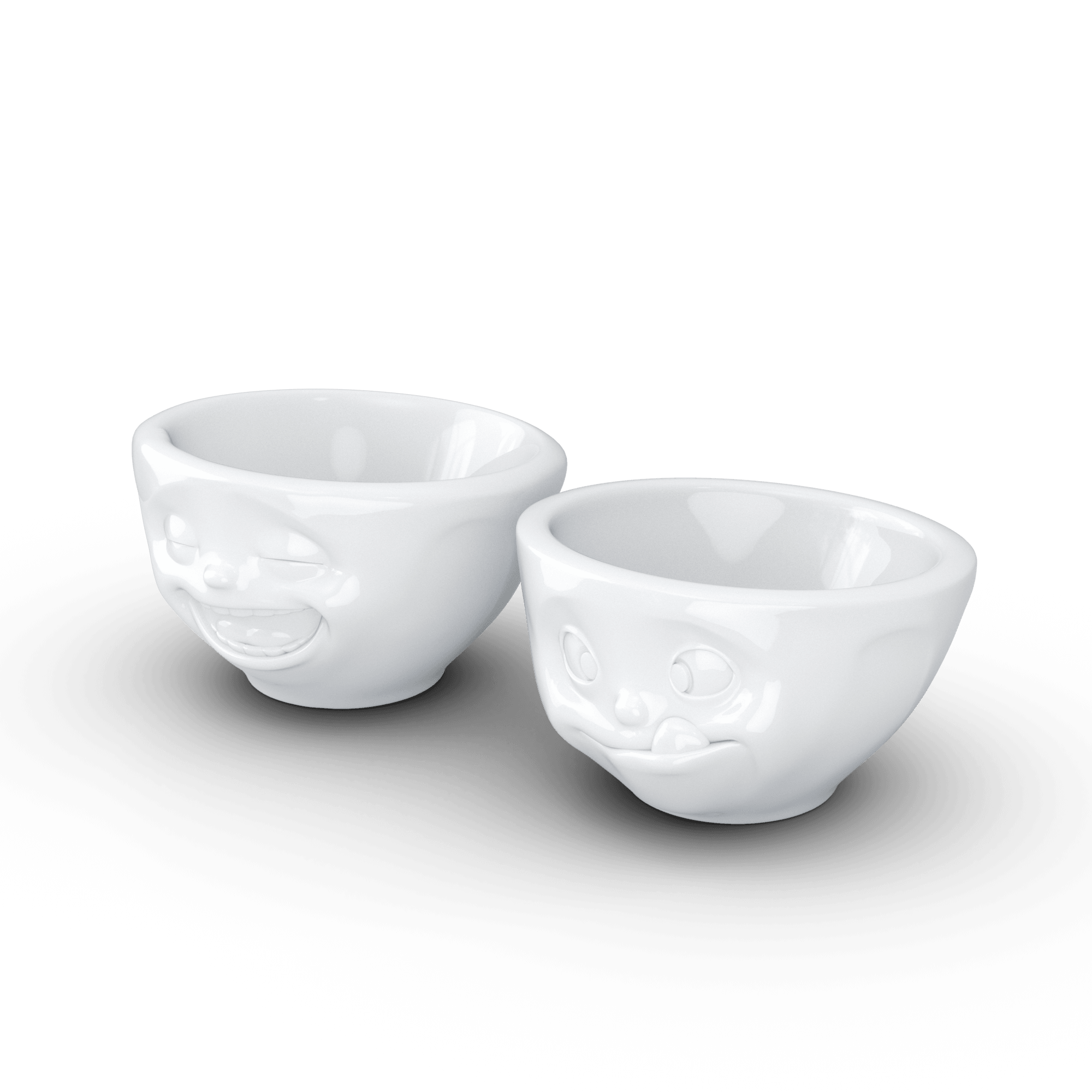 Zestaw małych miseczek LAUGHING & TASTY biały 58products Eye on Design