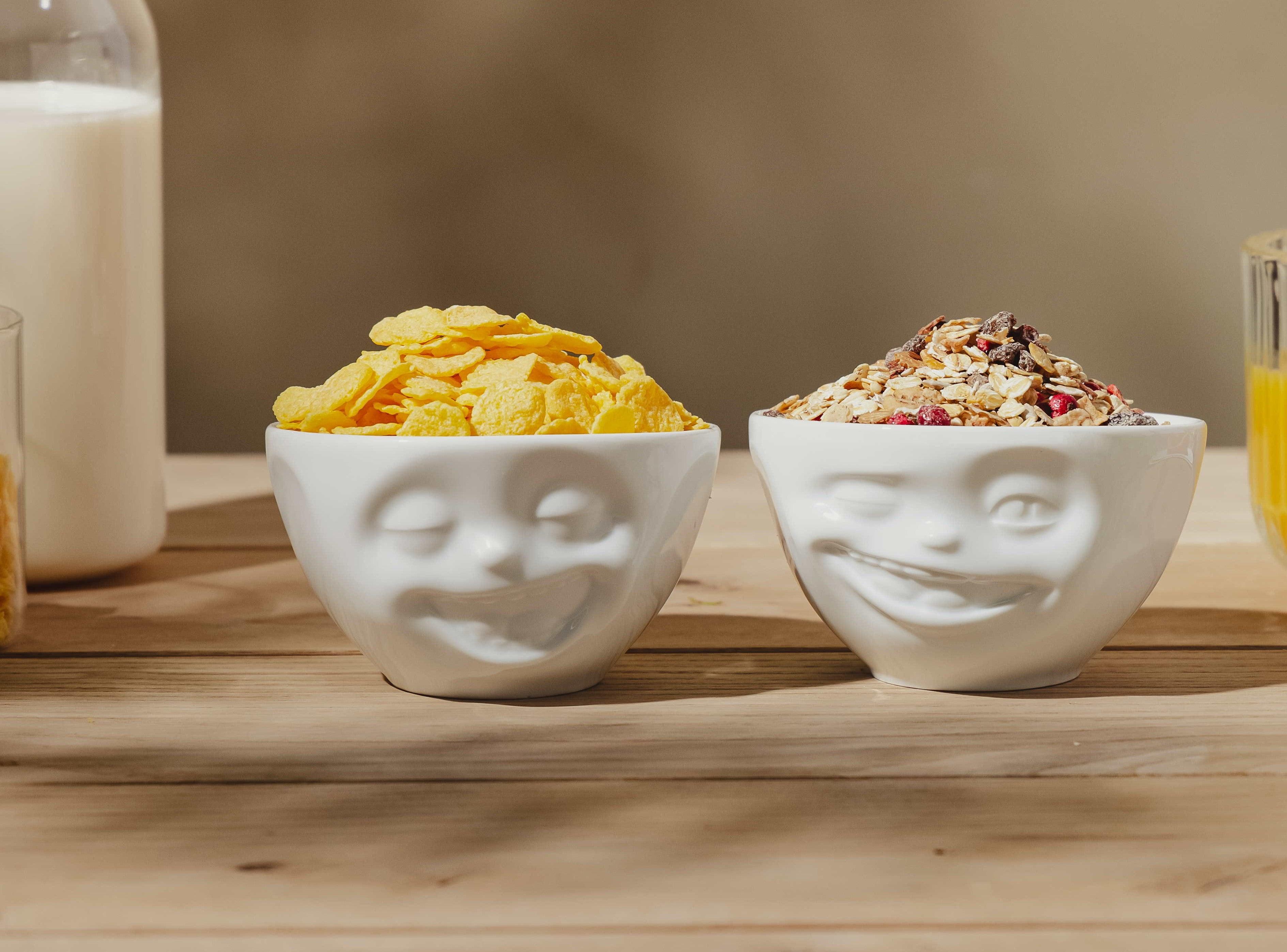 Zestaw miseczek LAUGHING & WINKING biały 58products Eye on Design