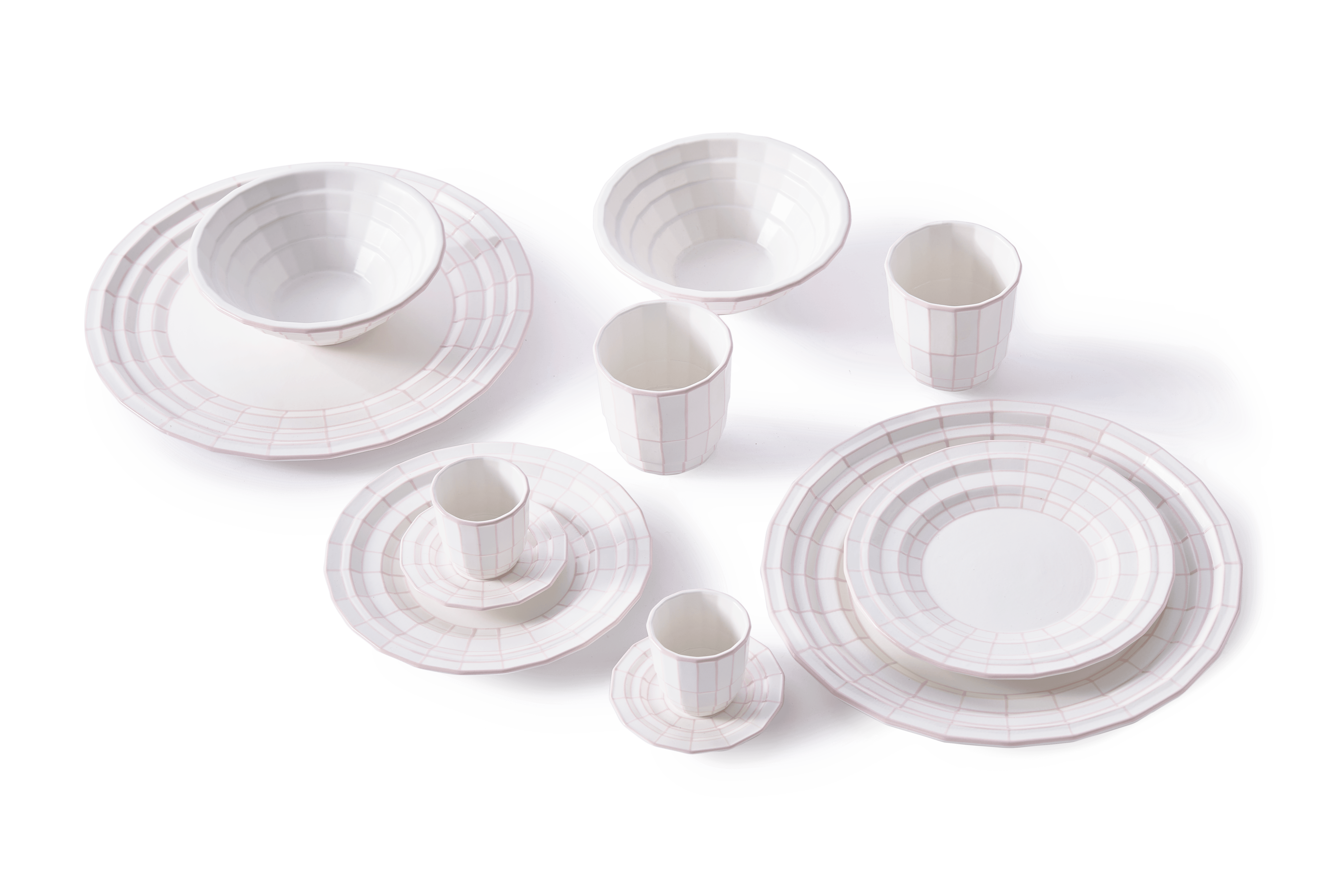 Zestaw misek DIGI jasnoróżowy Pols Potten Eye on Design