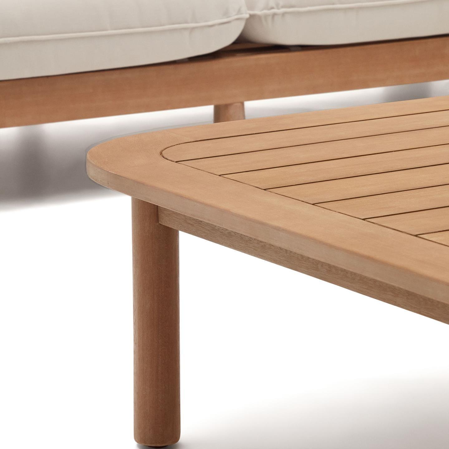 Zestaw ogrodowy z narożnikiem SACOVA lite drewno eukaliptusowe La Forma Eye on Design