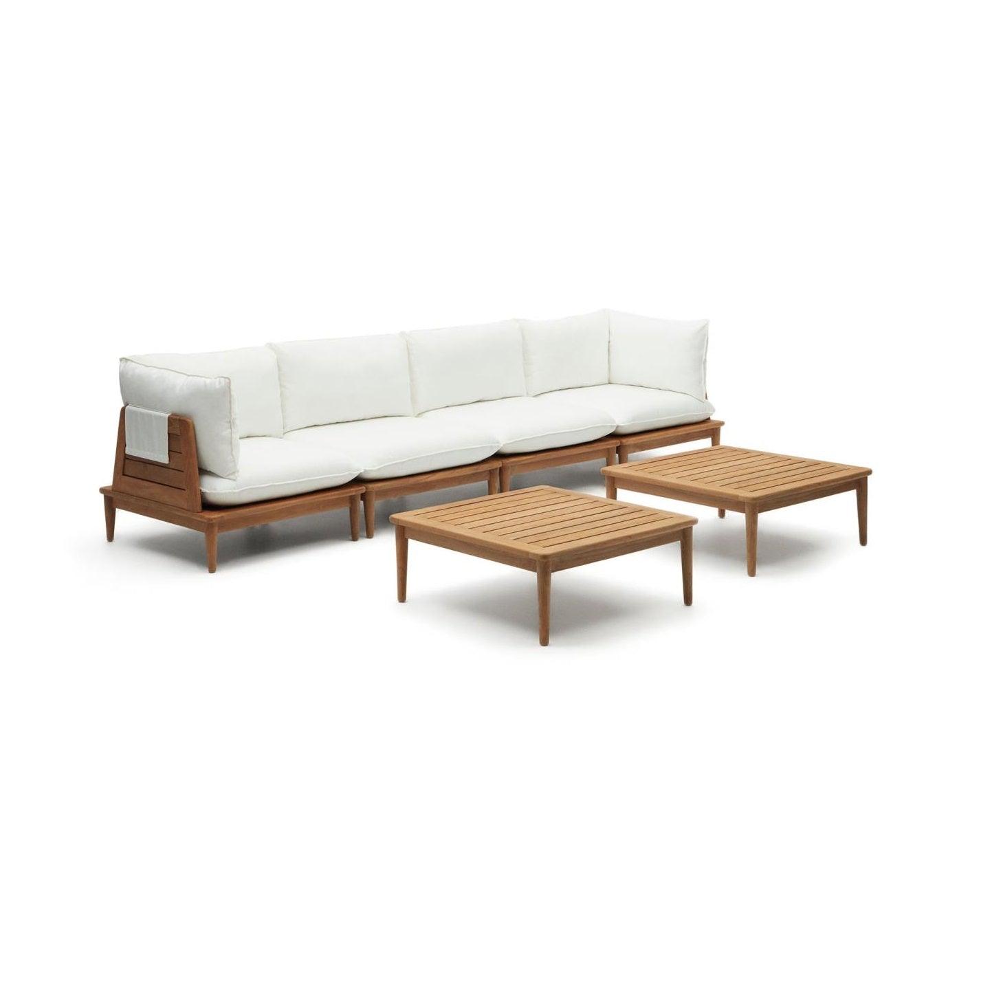 Zestaw ogrodowy z sofą PORTITXOL lite drewno tekowe La Forma Eye on Design