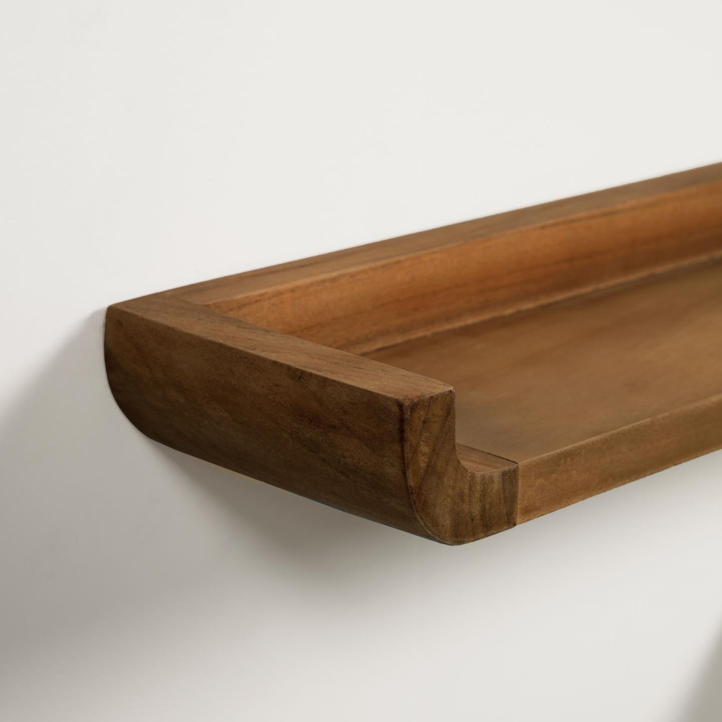 Zestaw półek SHAMEL drewno tekowe z orzechowym wykończeniem La Forma Eye on Design