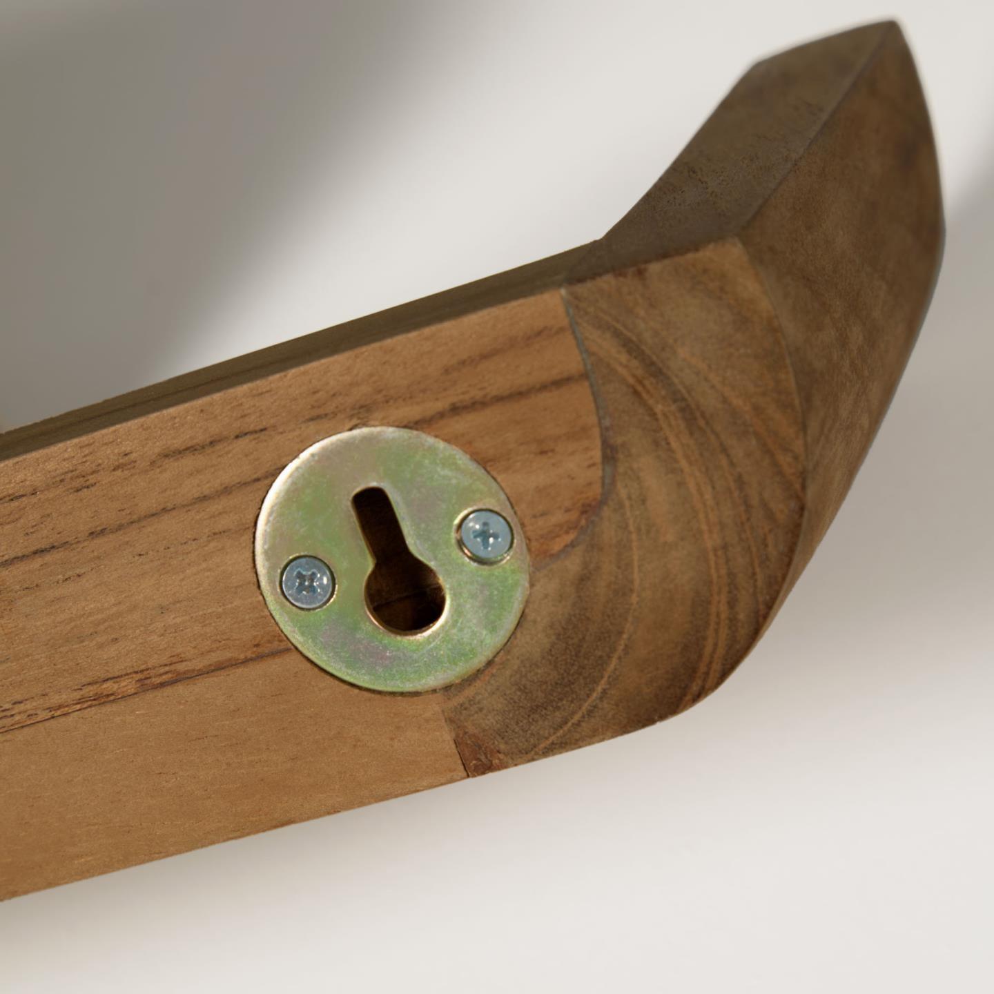 Zestaw półek SHAMEL drewno tekowe z orzechowym wykończeniem La Forma Eye on Design