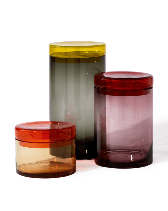 Zestaw słoików CAPS AND JARS BIG kolorowy Pols Potten Eye on Design