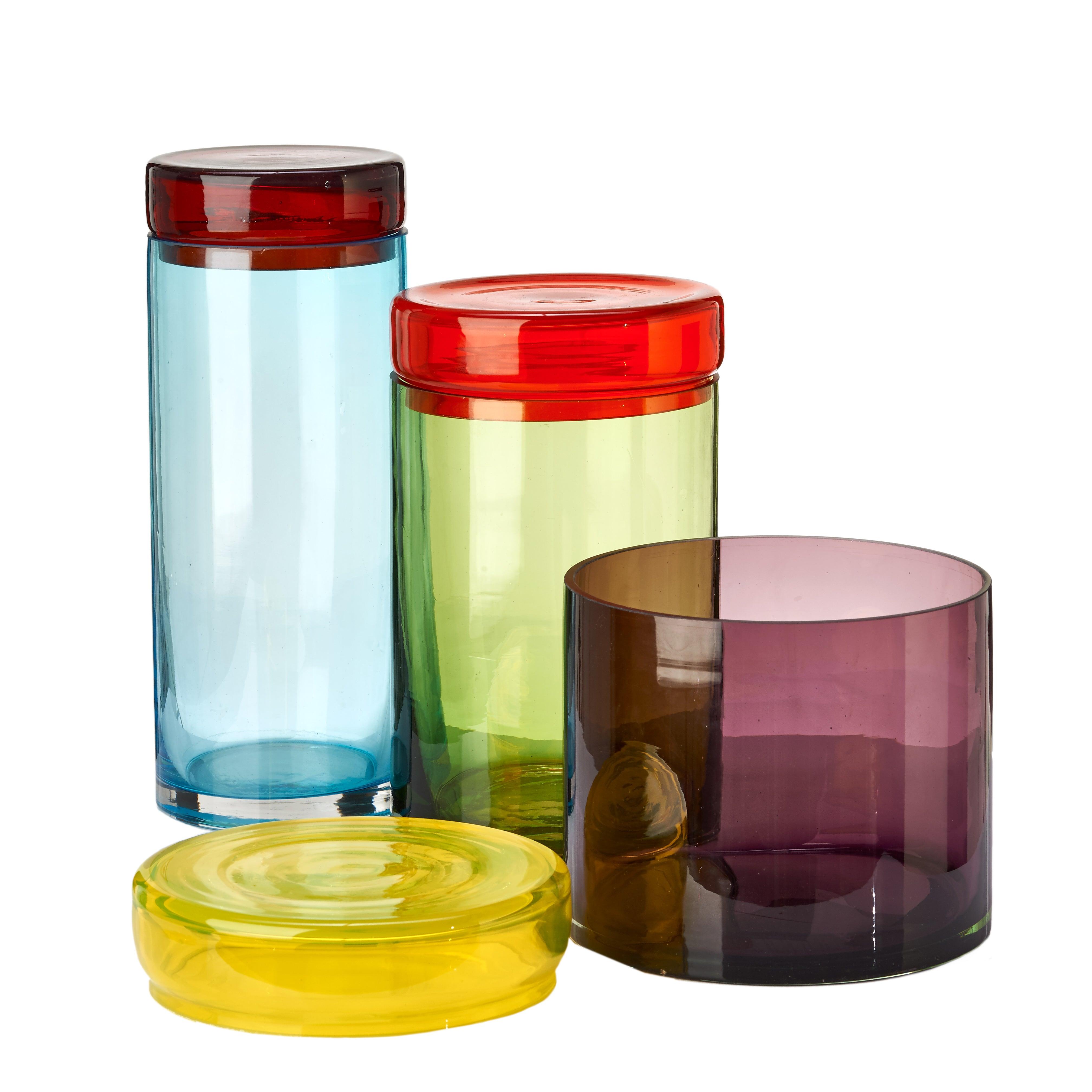 Zestaw słoików CAPS AND JARS kolorowy Pols Potten Eye on Design
