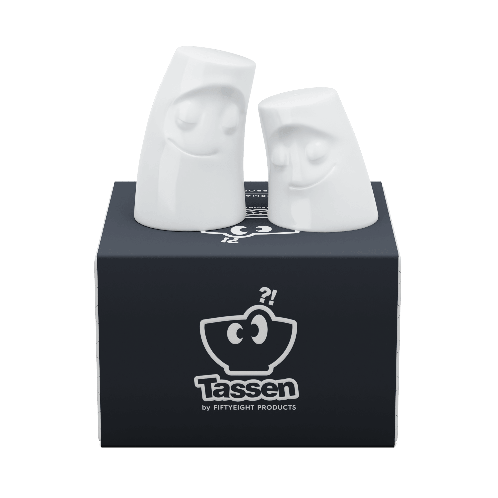 Zestaw solniczka i pieprzniczka CUDDLY & COZY biały 58products Eye on Design