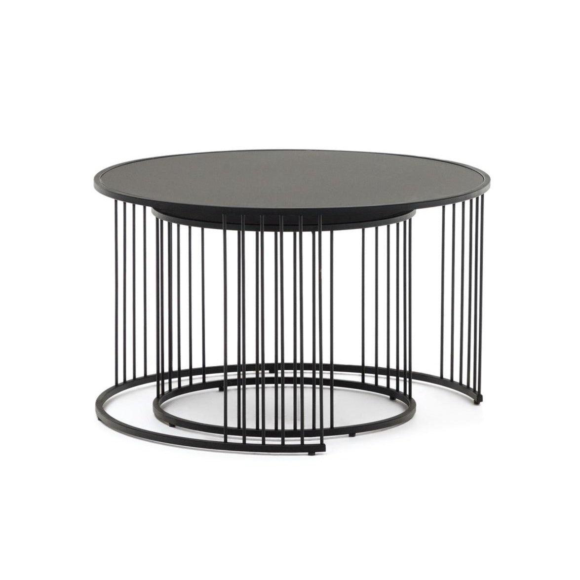 Zestaw stolików HADAR czarny La Forma Eye on Design