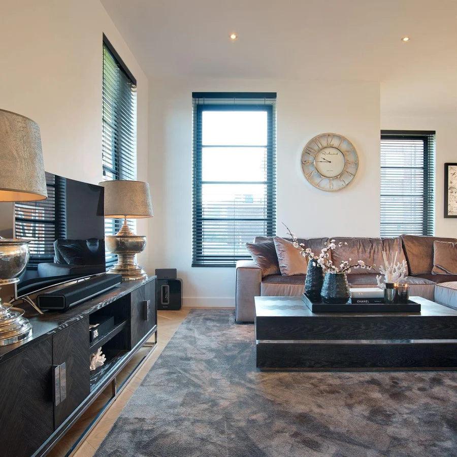 Zestaw stolików kawowych BLACKBONE srebrny Richmond Interiors Eye on Design