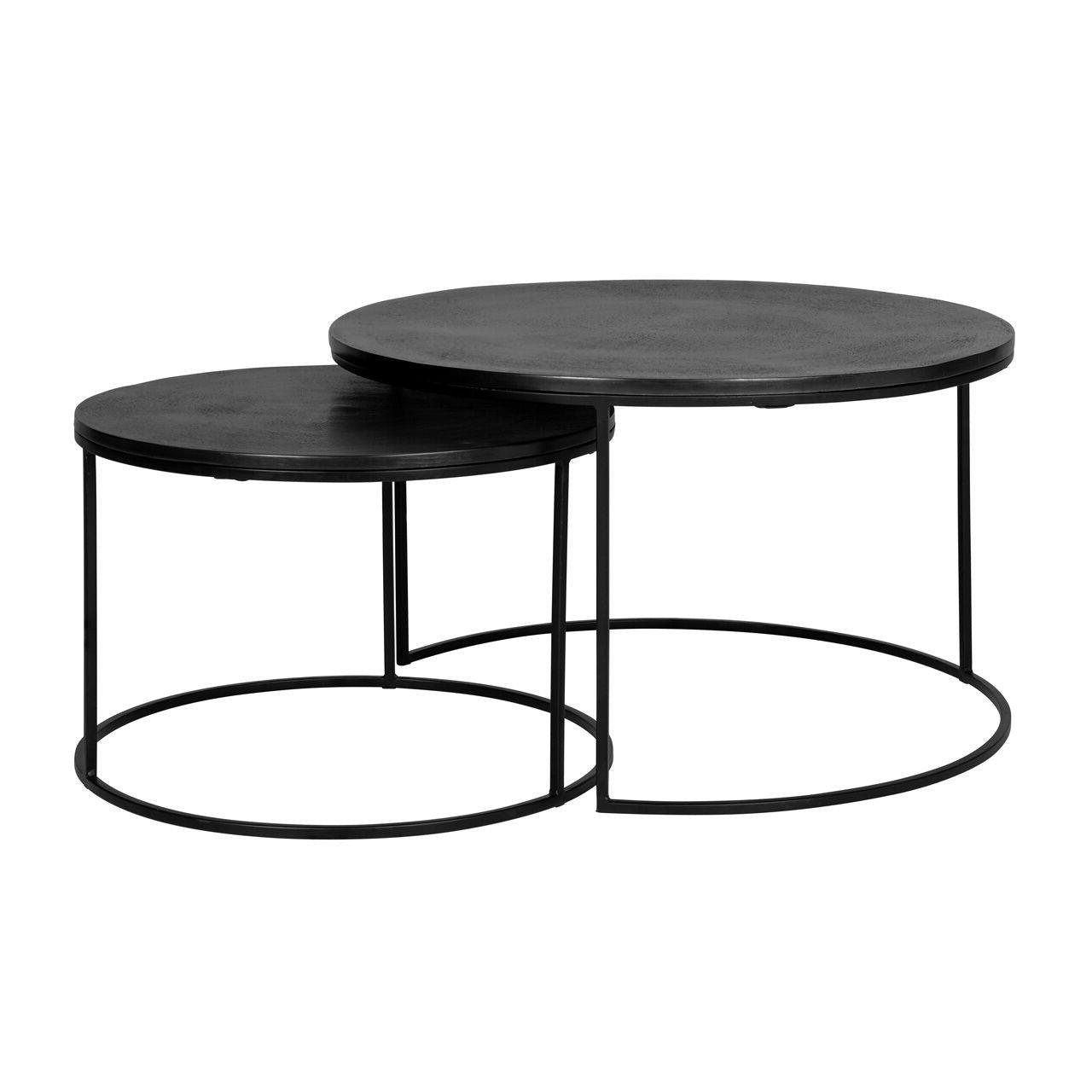 Zestaw stolików kawowych BOLDER czarny Richmond Interiors Eye on Design
