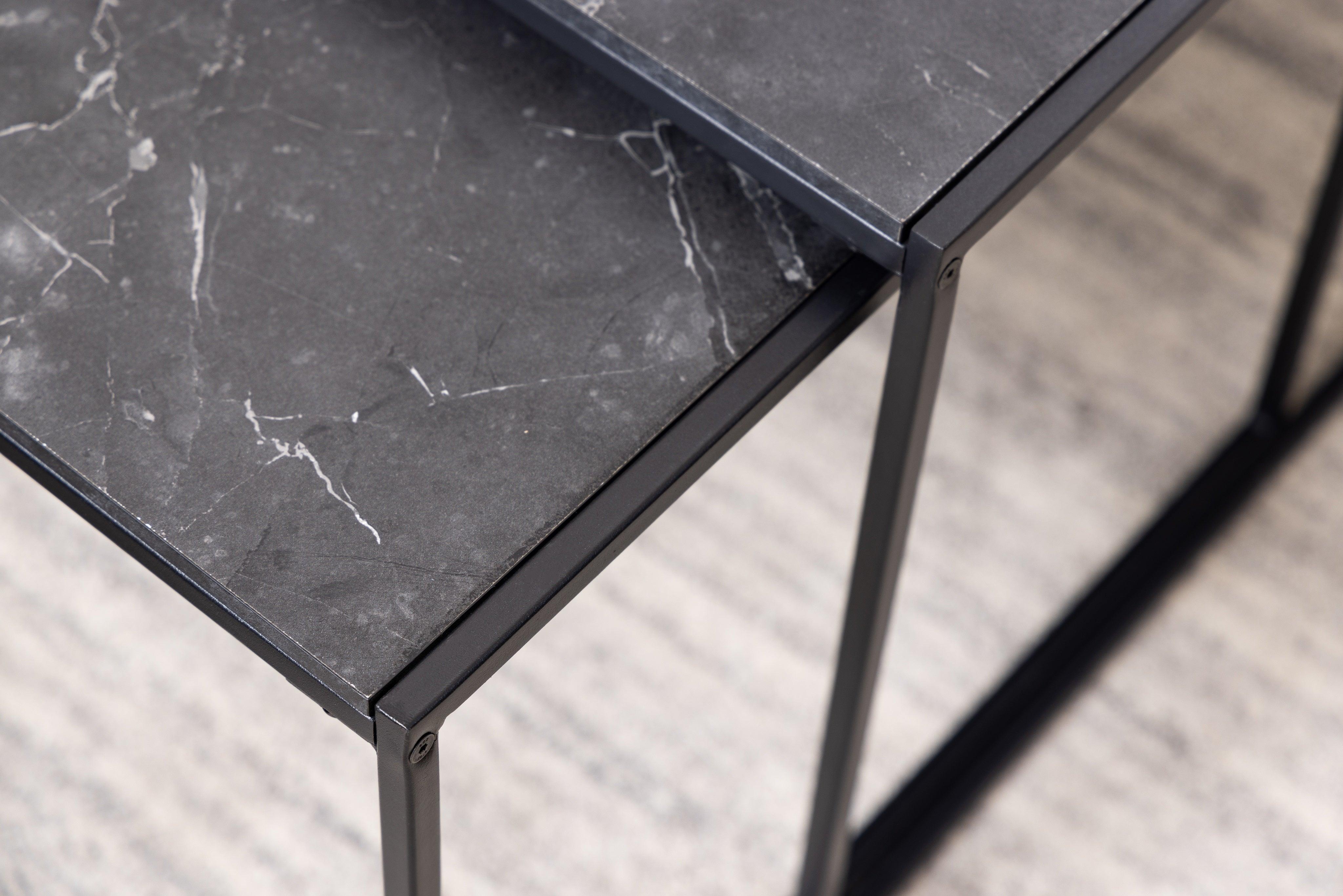 Zestaw stolików kawowych INFINITY czarny Home Essentials Eye on Design