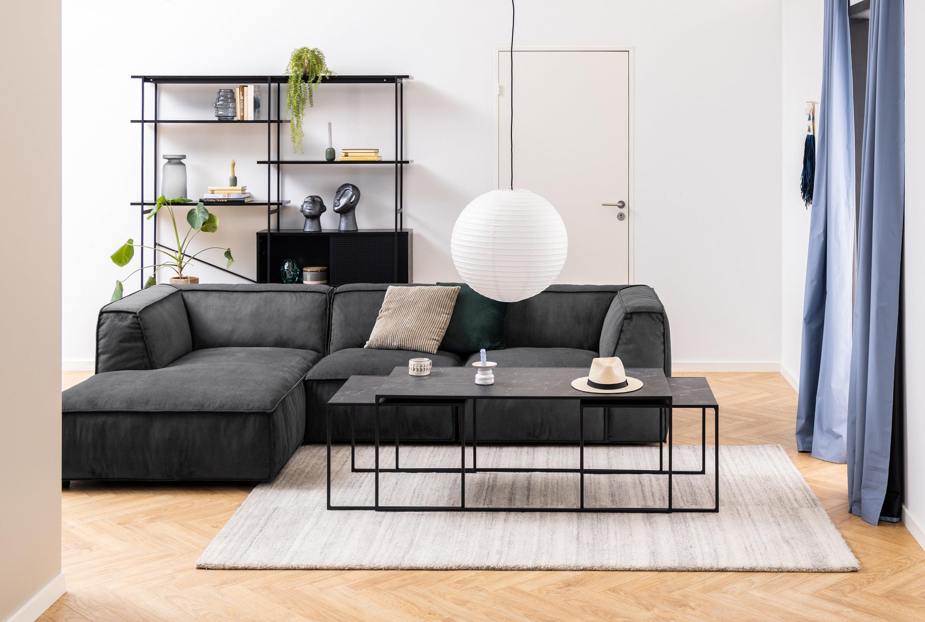 Zestaw stolików kawowych INFINITY czarny Home Essentials Eye on Design