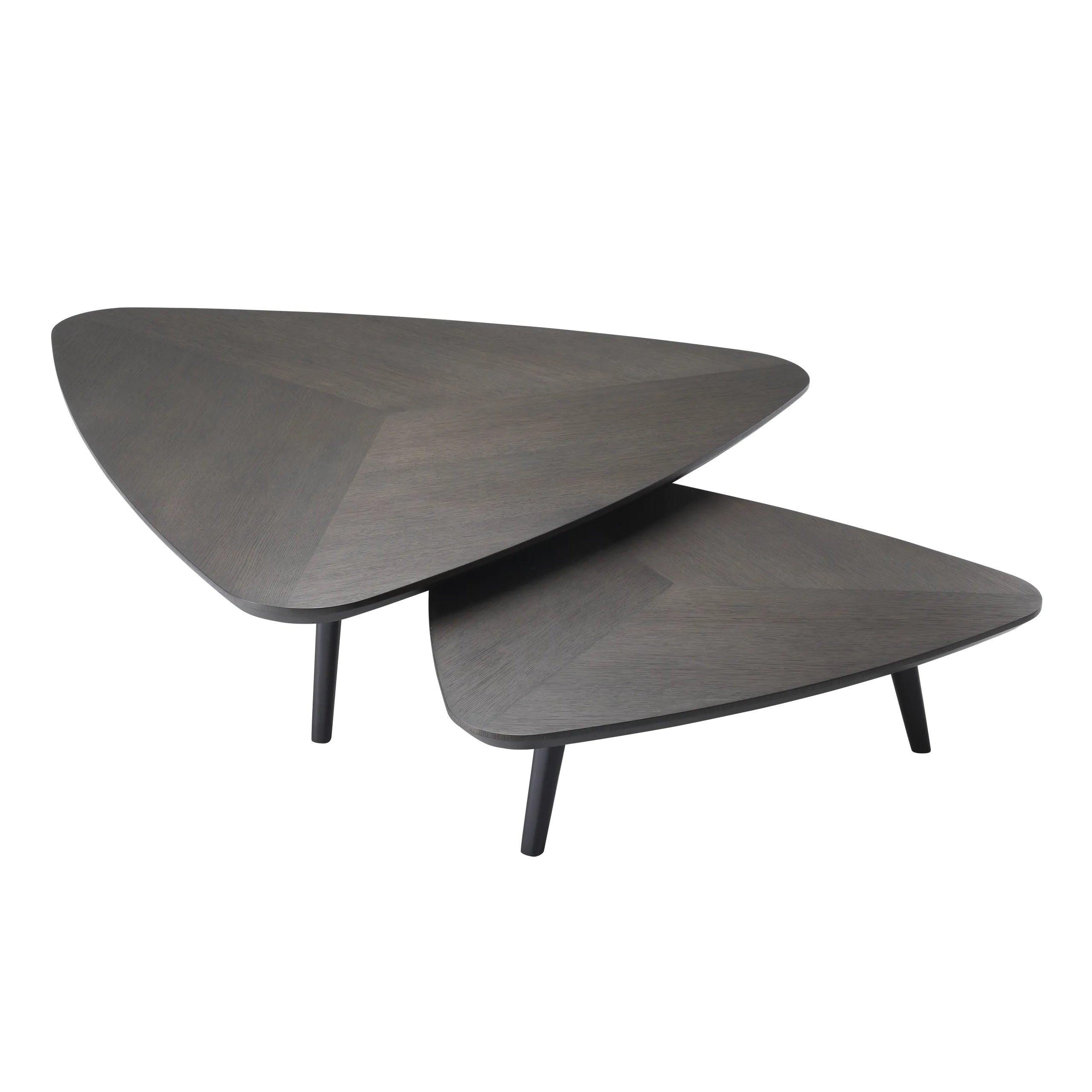 Zestaw stolików kawowych LAUREN czarny dąb mokka Eichholtz Eye on Design