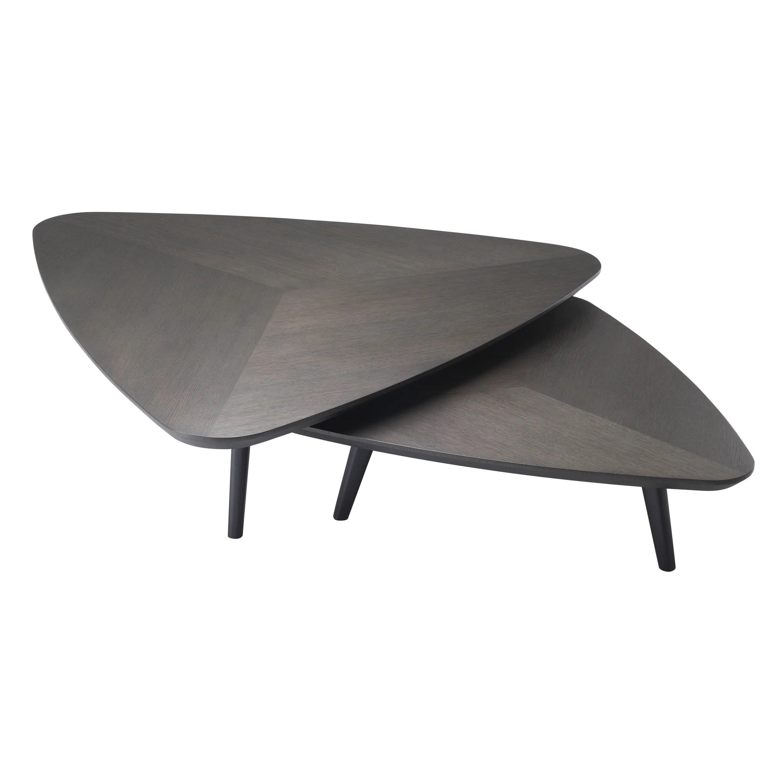 Zestaw stolików kawowych LAUREN czarny dąb mokka Eichholtz Eye on Design