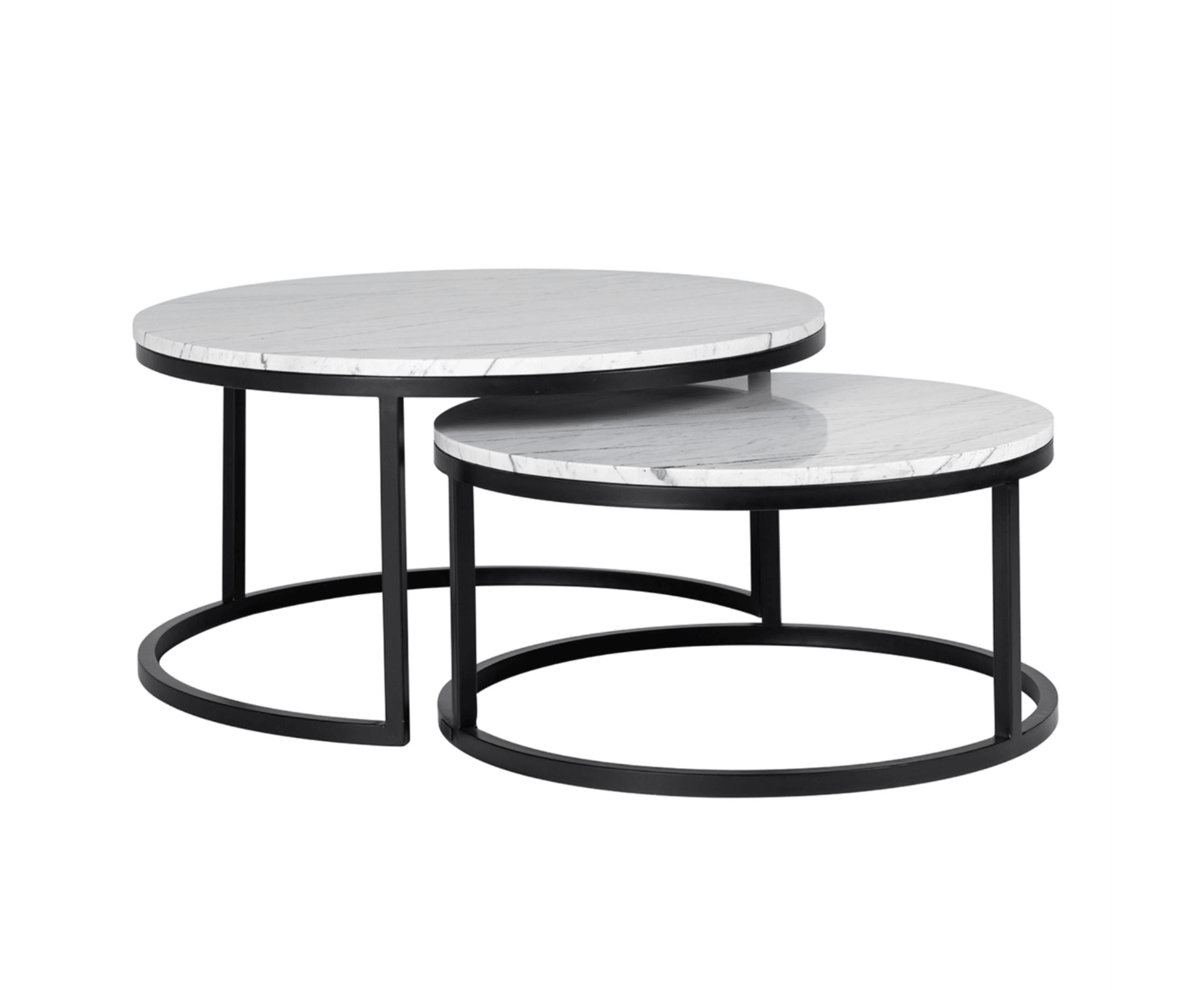 Zestaw stolików kawowych LEXINGTON biały Richmond Interiors Eye on Design