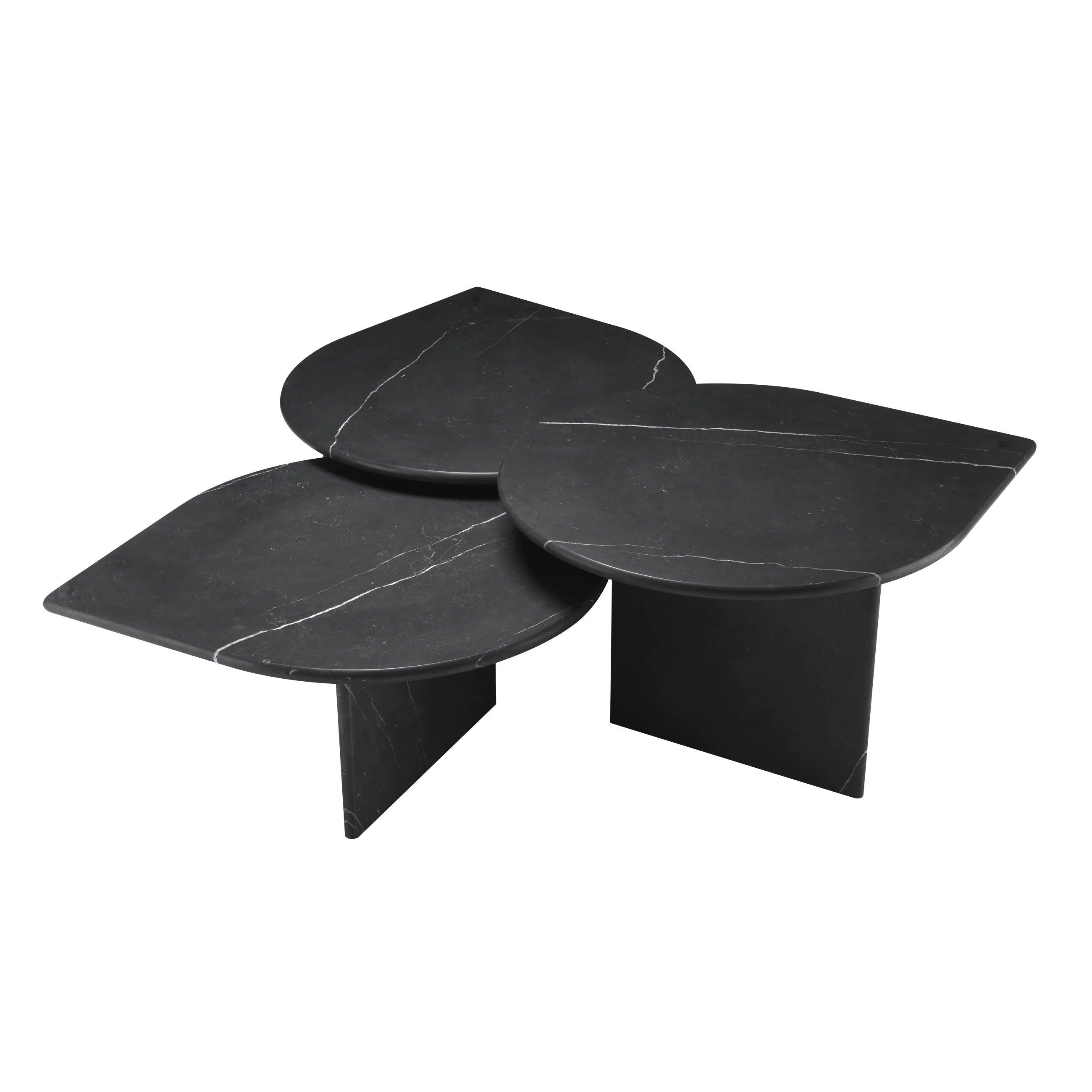 Zestaw stolików kawowych NAPLES czarny Eichholtz Eye on Design