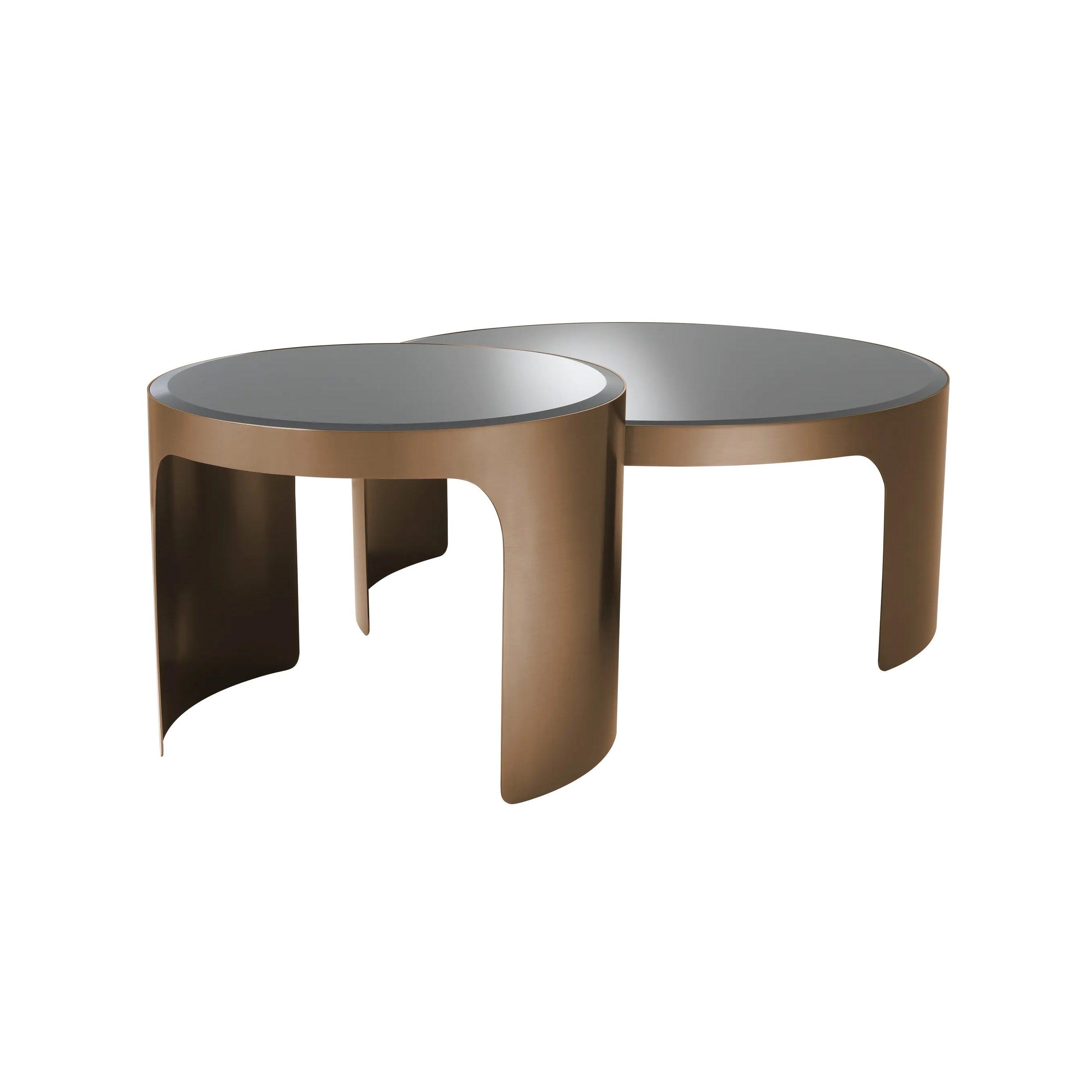 Zestaw stolików kawowych PIEMONTE miedziany Eichholtz Eye on Design