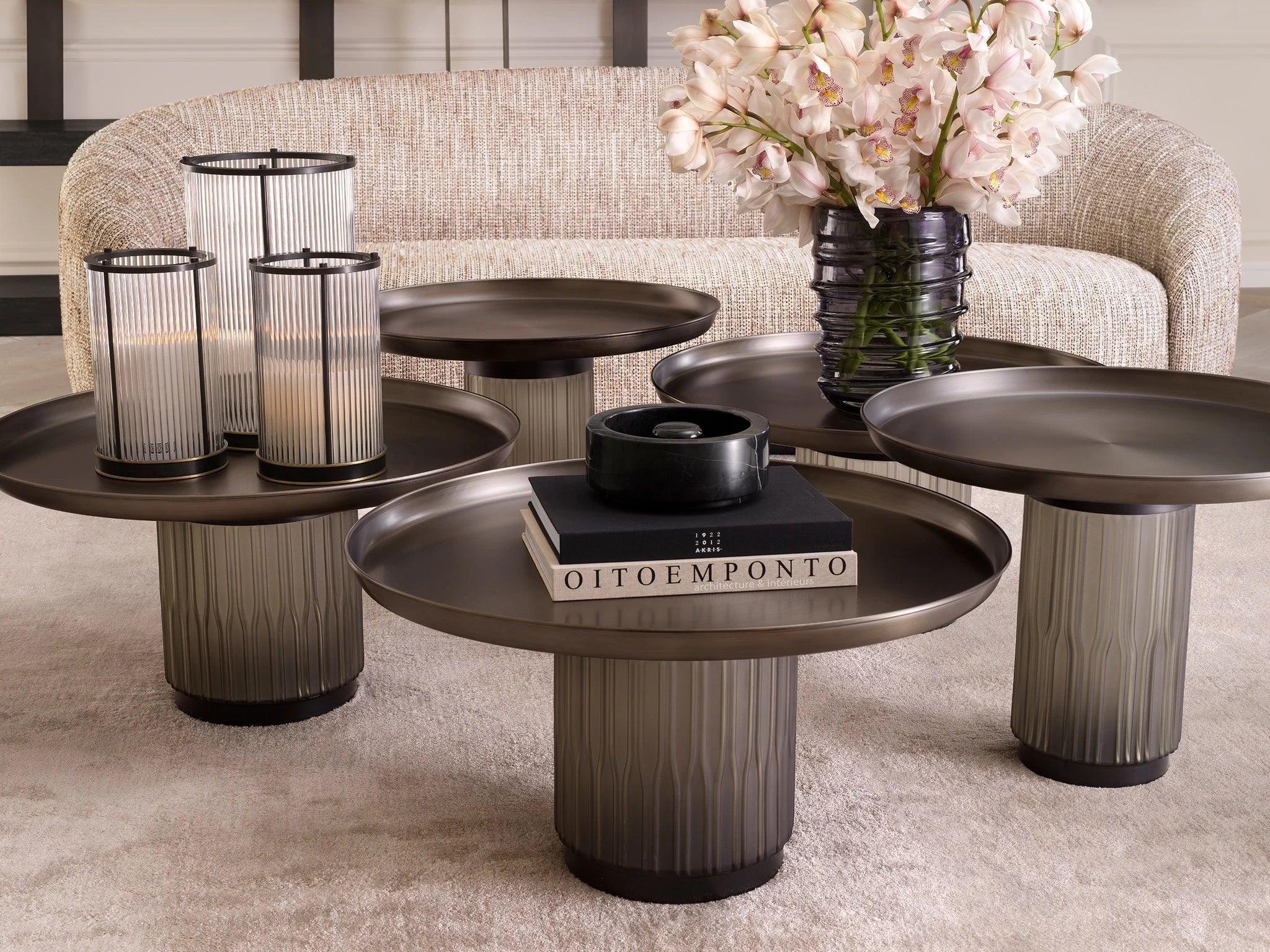 Zestaw stolików kawowych ZACHARY czarny Eichholtz Eye on Design