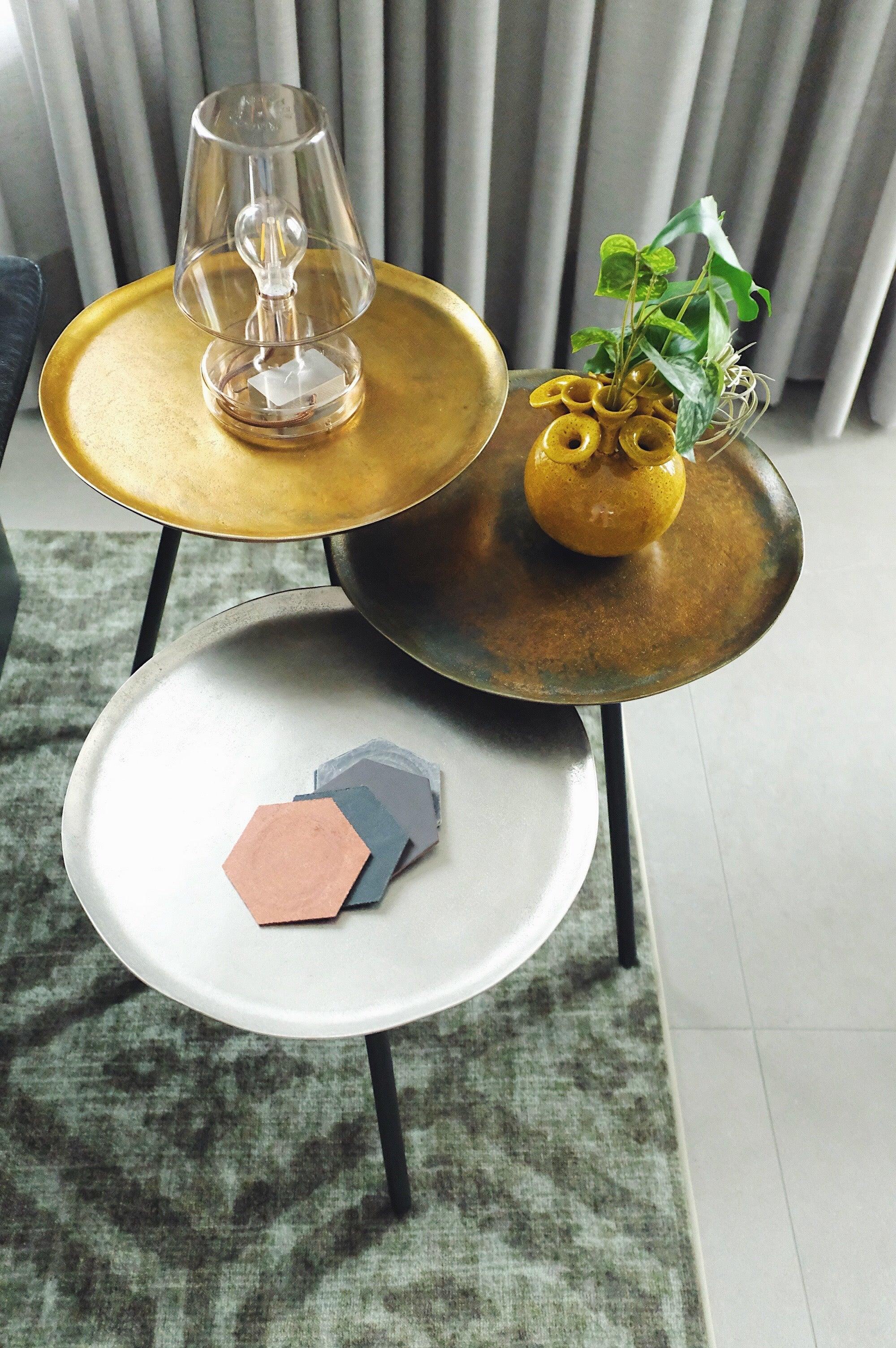 Zestaw stolików SKIPPY miedziany Pols Potten Eye on Design