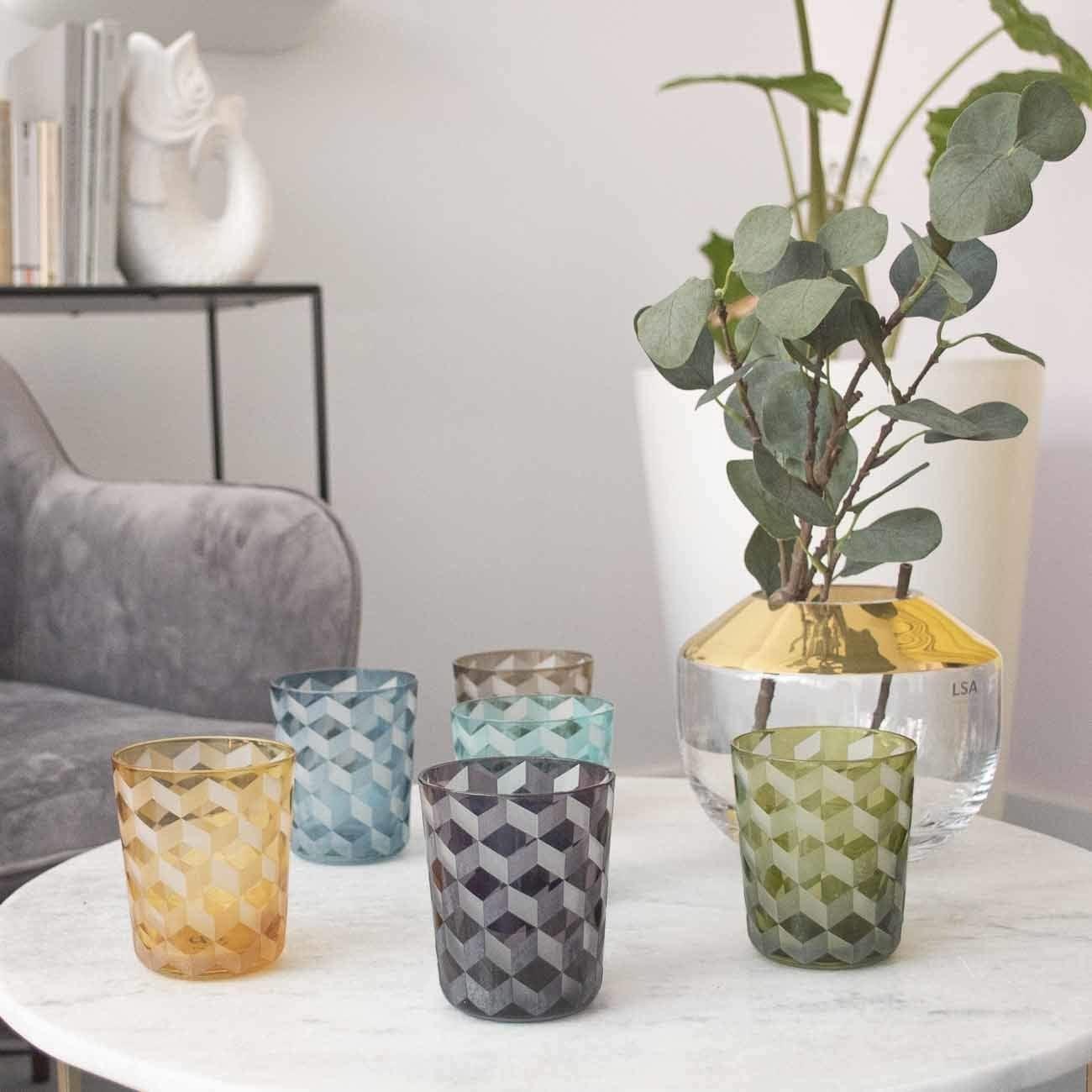 Zestaw szklanek BLOCKS kolorowy Pols Potten Eye on Design