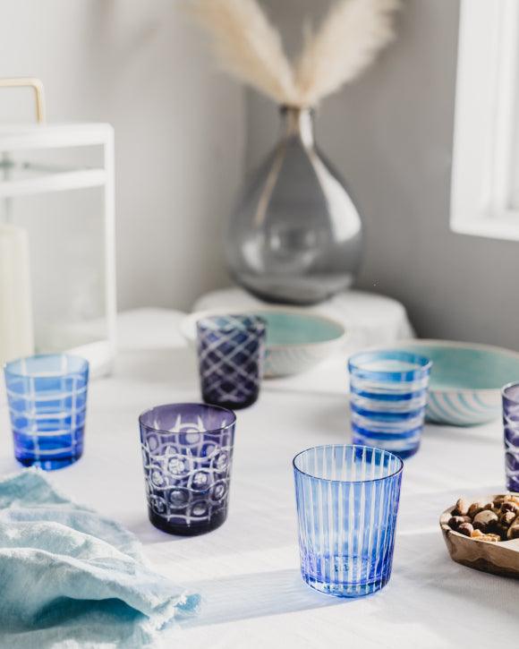 Zestaw szklanek COBALT MIX niebieski Pols Potten Eye on Design