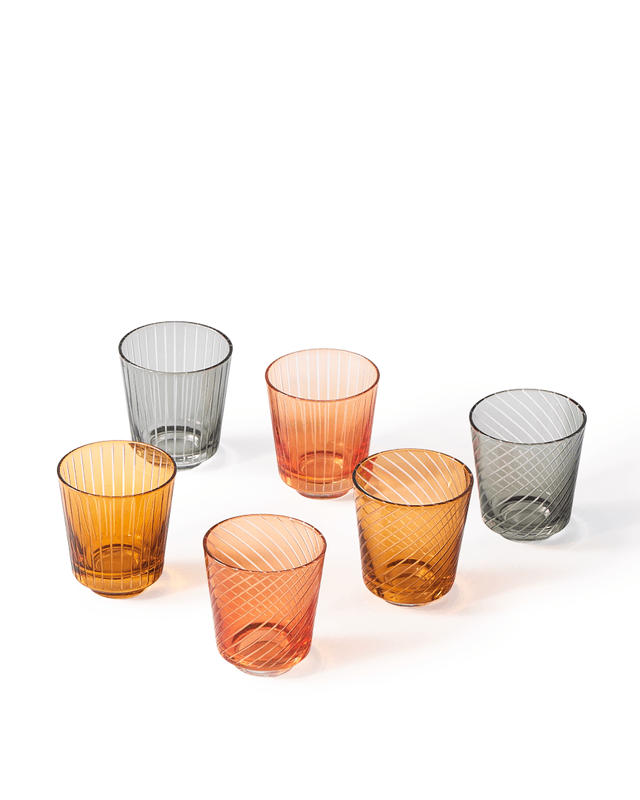 Zestaw szklanek LIBRARY TUMBLERY brązowy Pols Potten Eye on Design