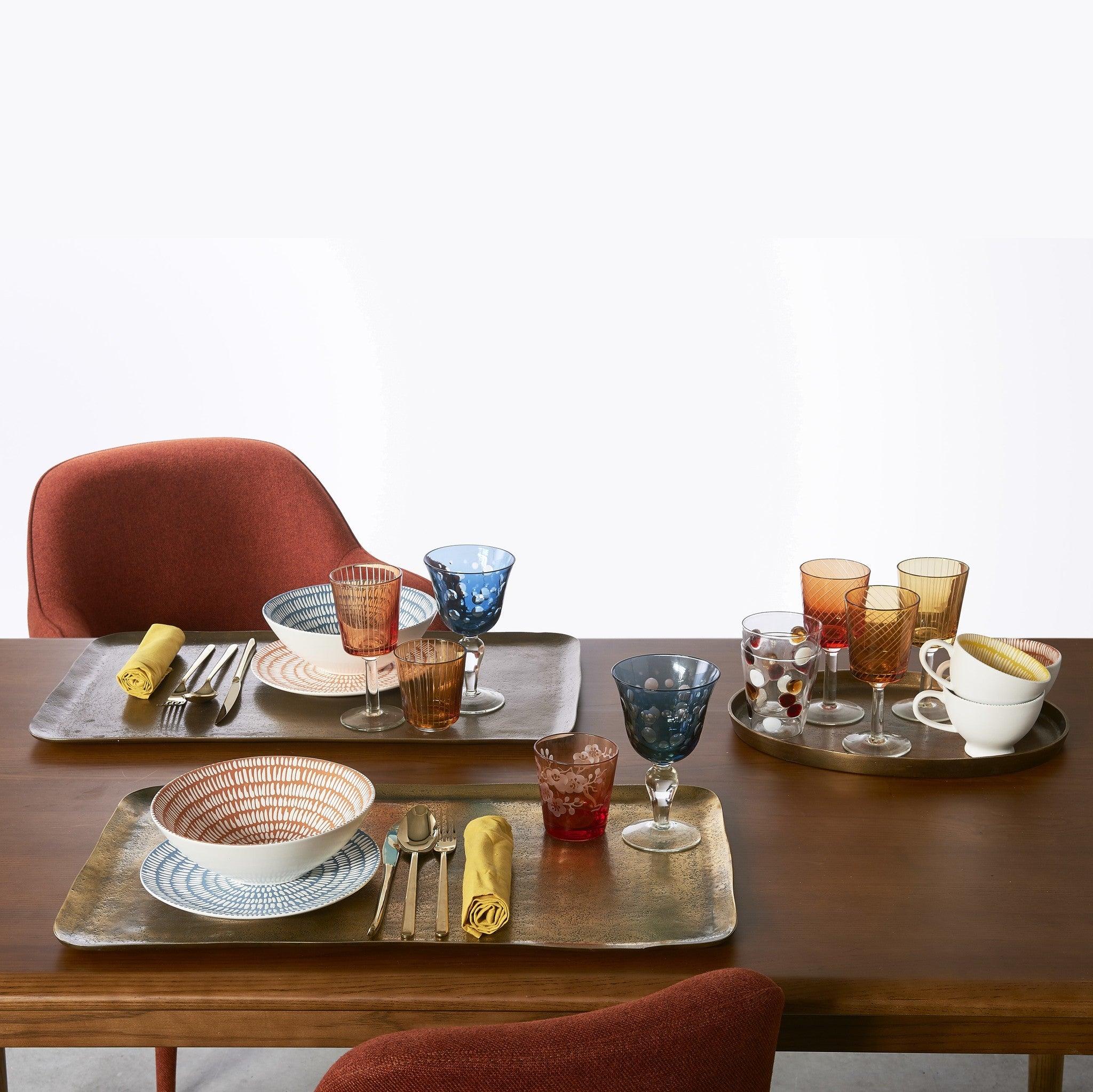 Zestaw szklanek LIBRARY TUMBLERY brązowy Pols Potten Eye on Design