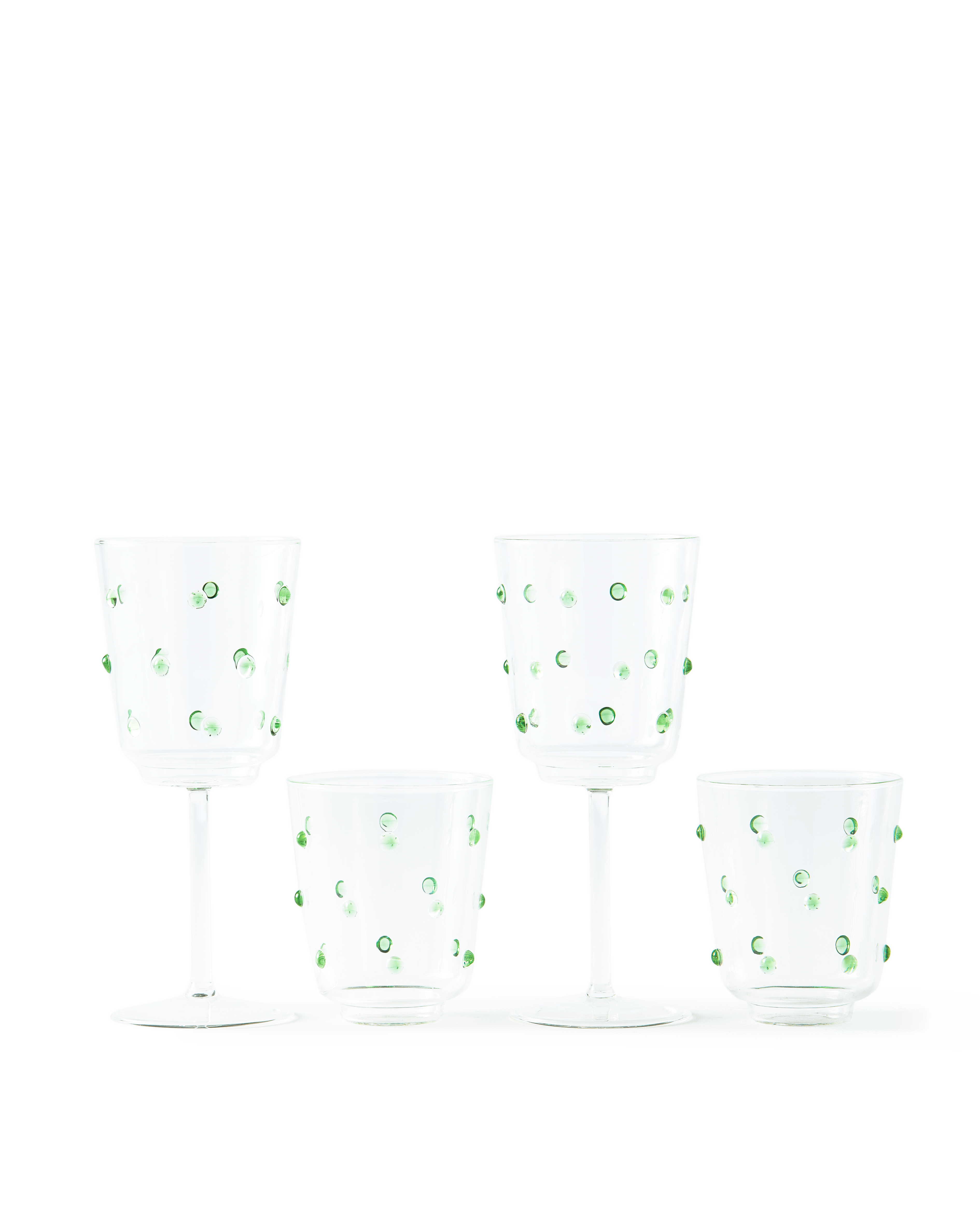 Zestaw szklanek NOB oliwkowy Pols Potten Eye on Design