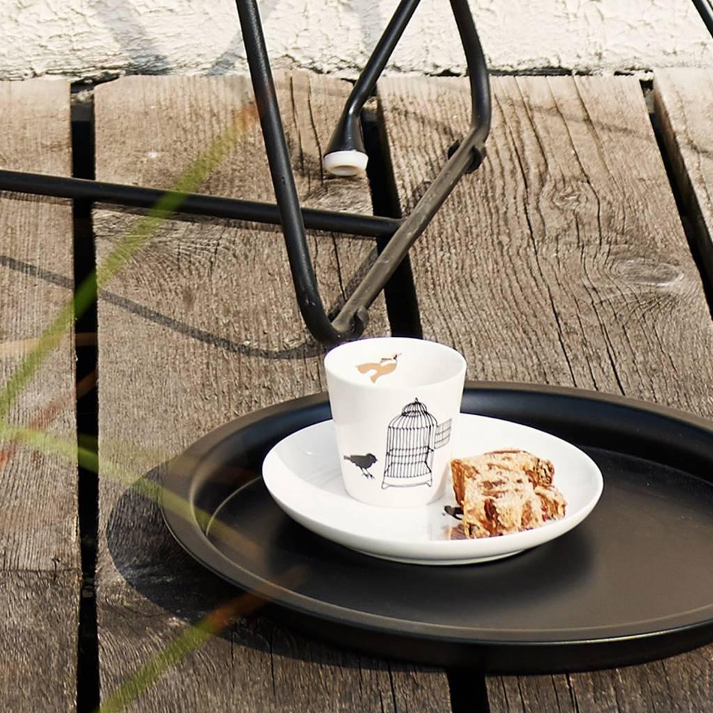 Zestaw talerzy FREEDOM BIRD biała porcelana Pols Potten Eye on Design