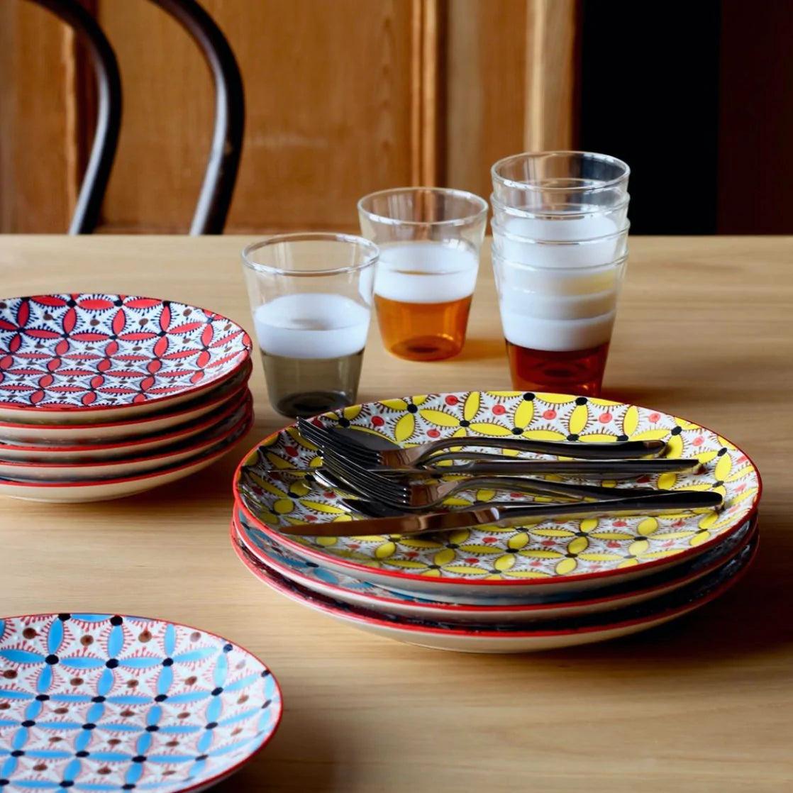 Zestaw talerzy obiadowych HIPPY ceramiczny Pols Potten Eye on Design