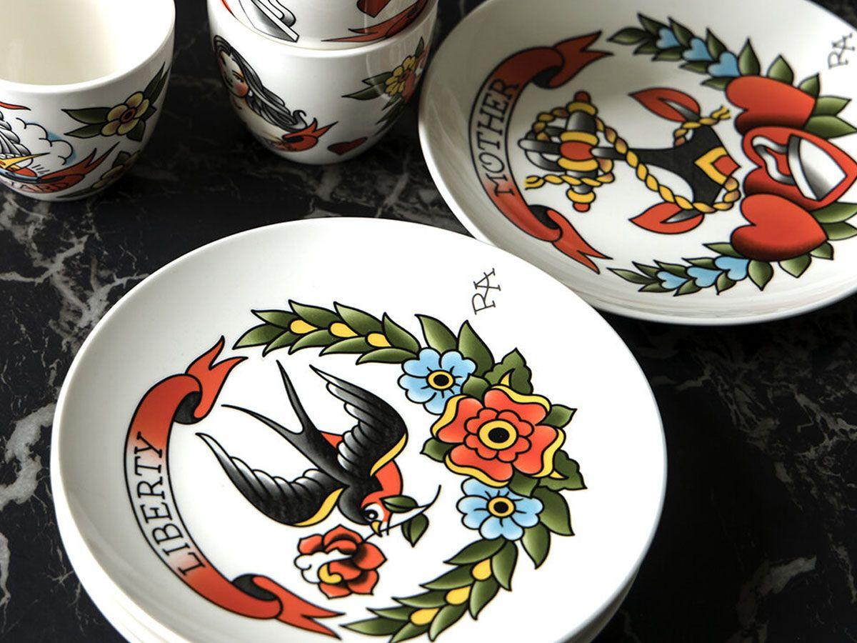 Zestaw talerzy TATTOO biały Pols Potten Eye on Design