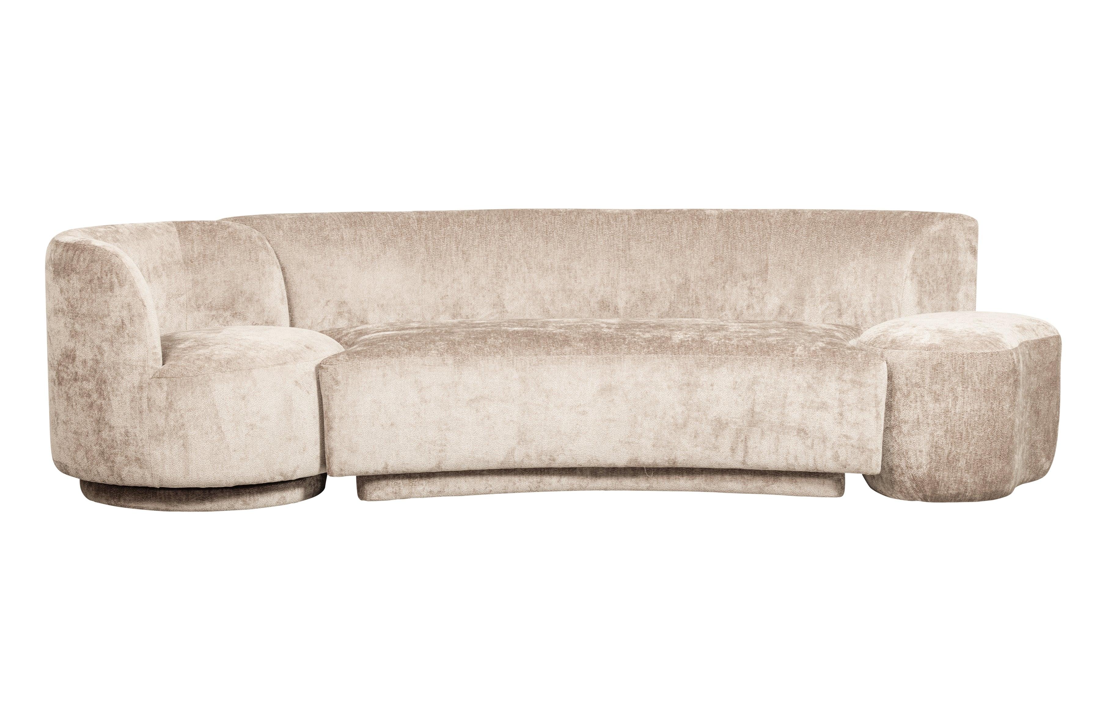 Zestaw wypoczynkowy z fotelem i pufą POPULAR beżowy Be Pure Eye on Design