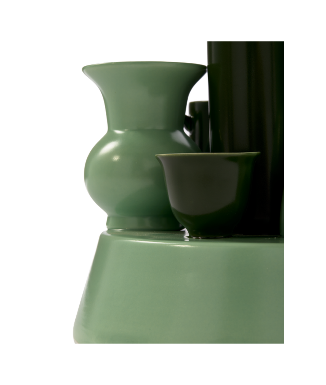 HONG KONG Vase grün