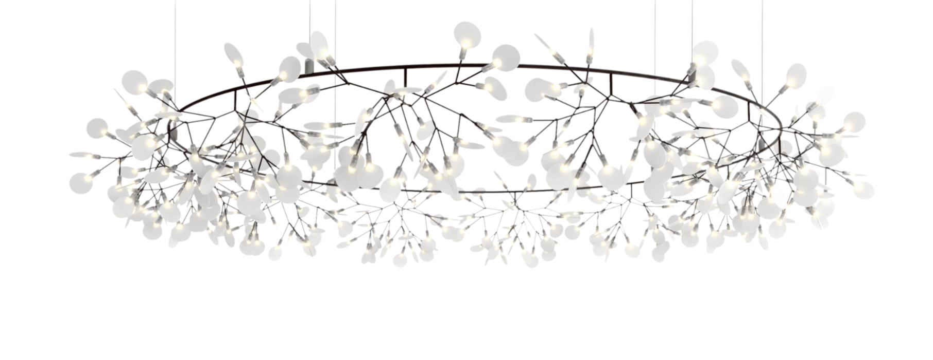 Żyrandol HERACLEUM III THE BIG O niklowany Moooi 210 cm Eye on Design