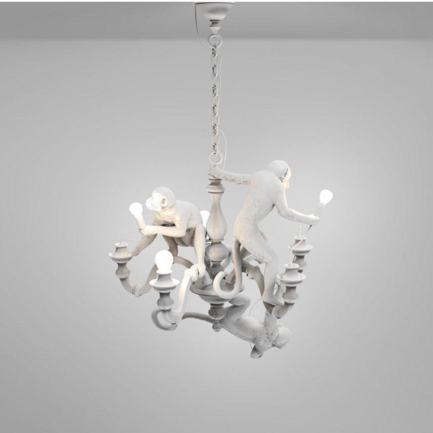 Żyrandol MONKEY biały Seletti Eye on Design
