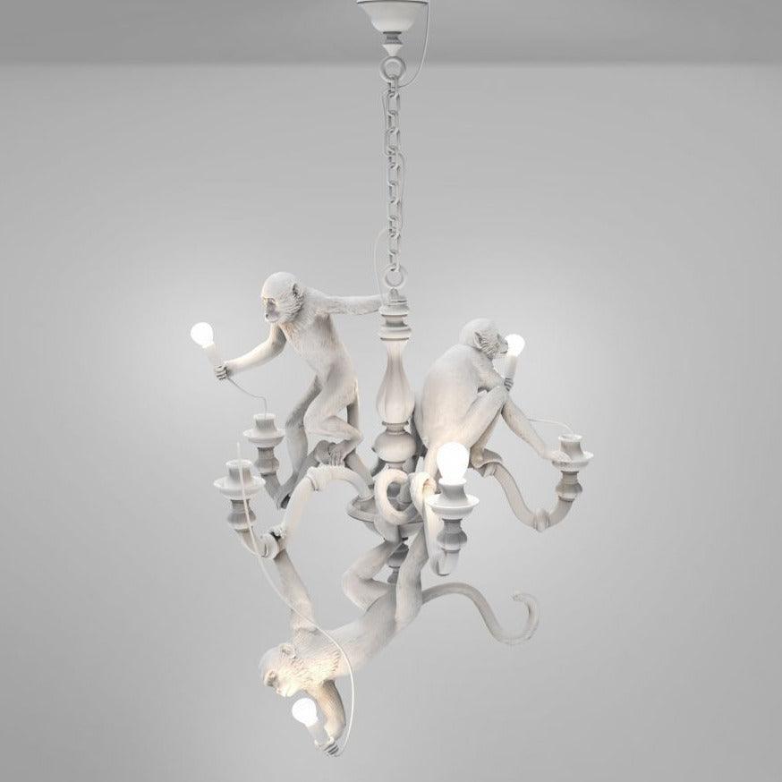 Żyrandol MONKEY biały Seletti Eye on Design