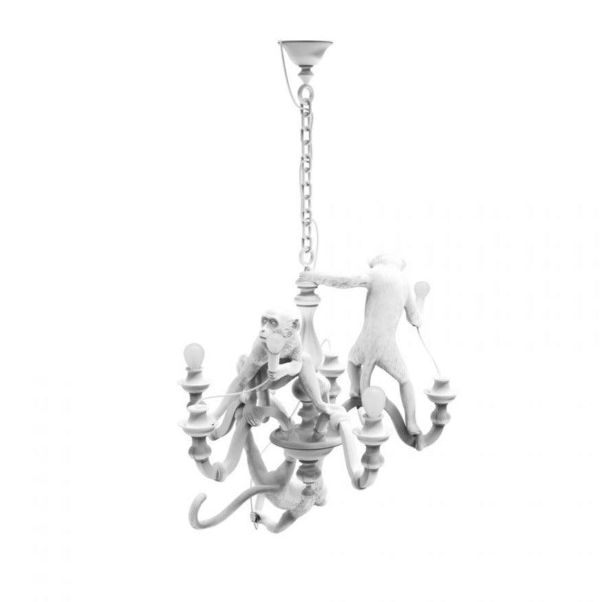 Żyrandol MONKEY biały Seletti Eye on Design