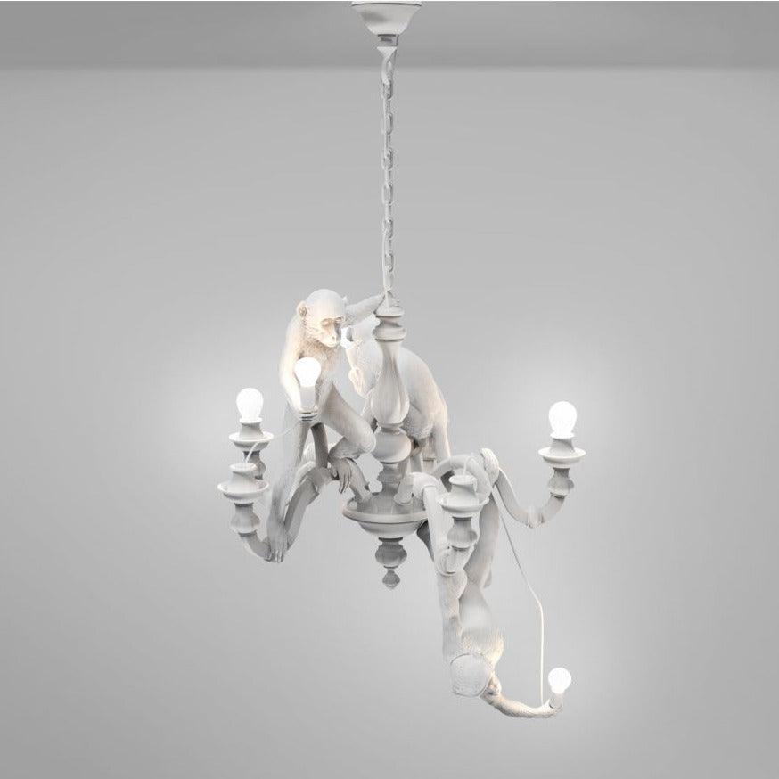 Żyrandol MONKEY biały Seletti Eye on Design