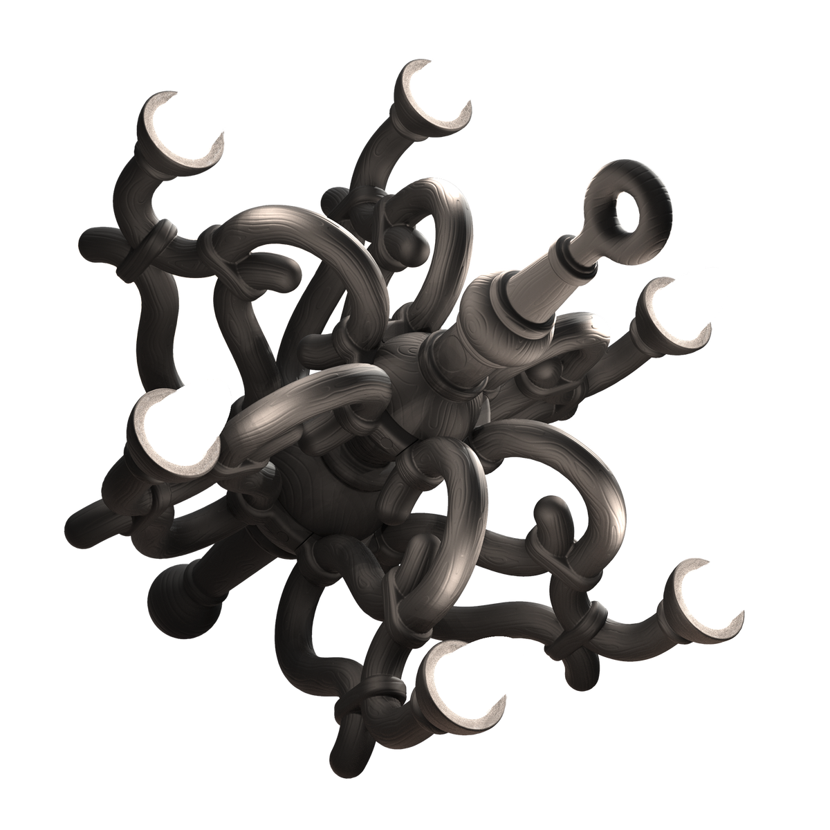 Lampa FALLEN CHANDELIER XL czarny Qeeboo Eye on Design