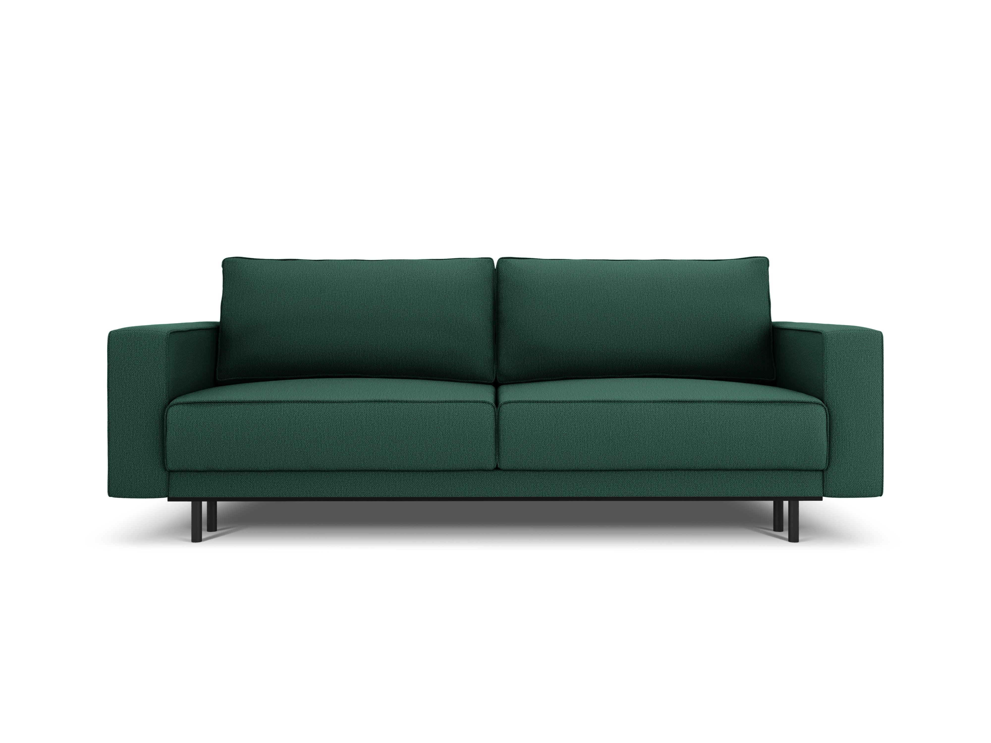 Sofa z funkcją spania CARO zielony Micadoni Eye on Design