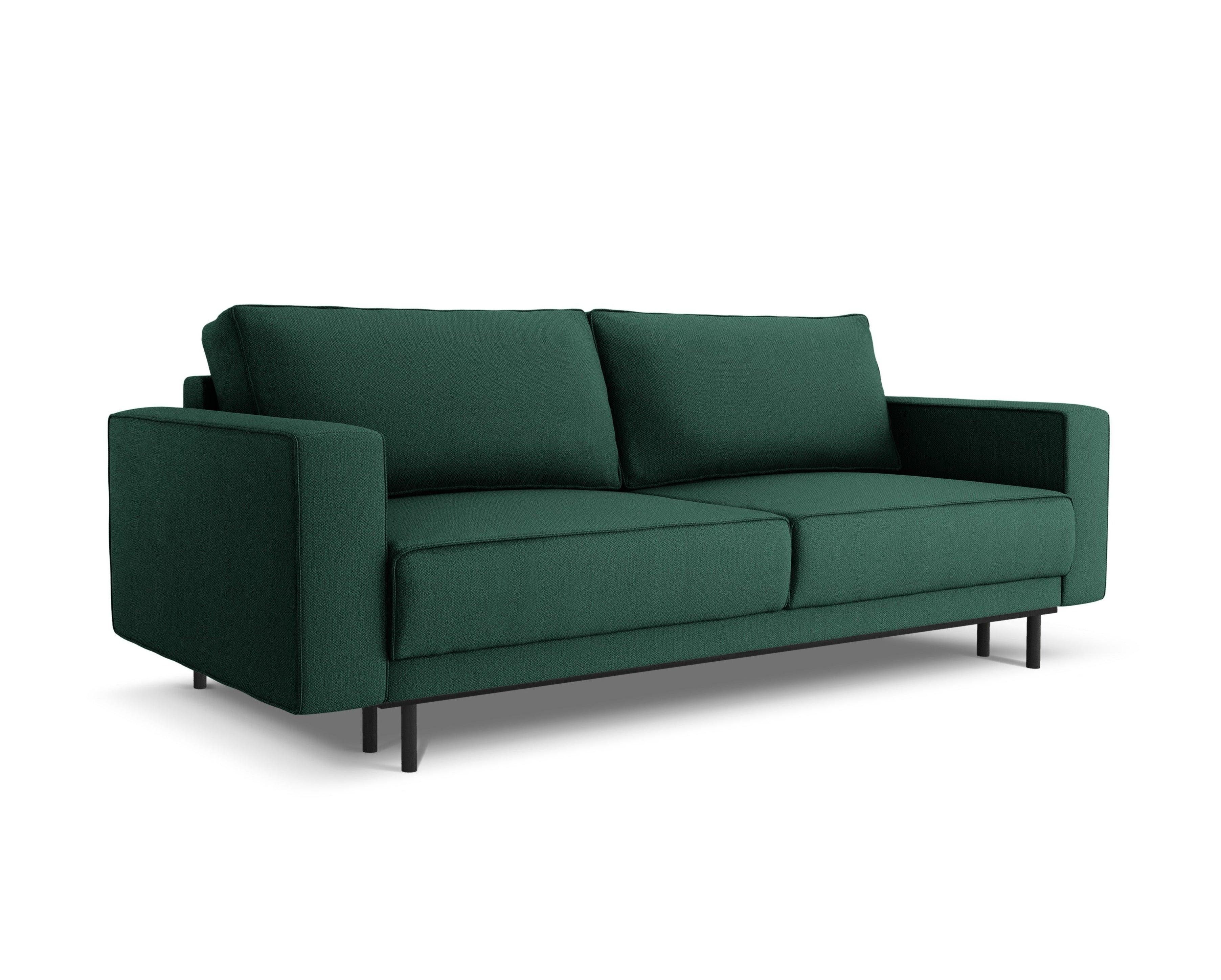 Sofa z funkcją spania CARO zielony Micadoni Eye on Design