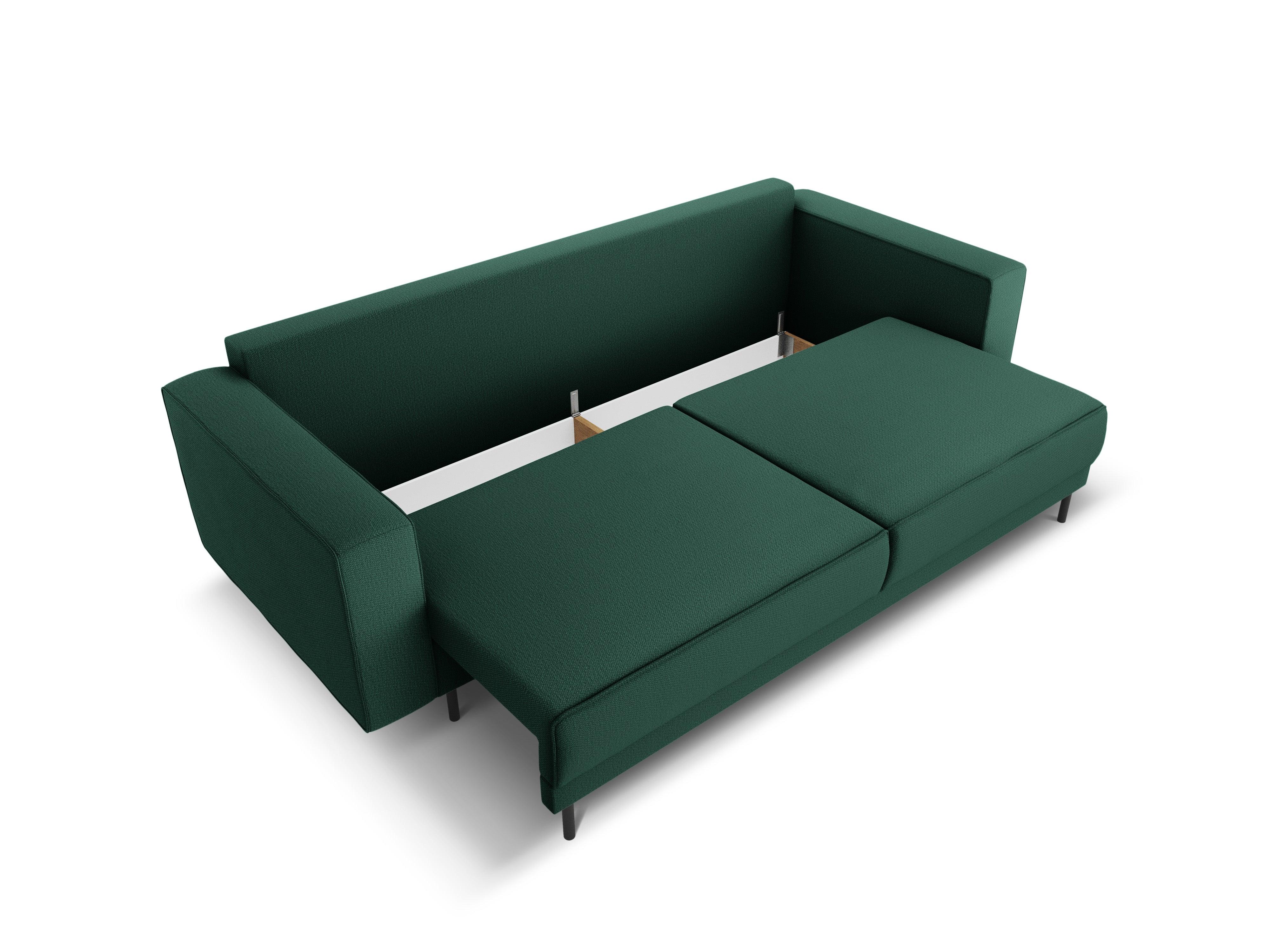 Sofa z funkcją spania CARO zielony Micadoni Eye on Design