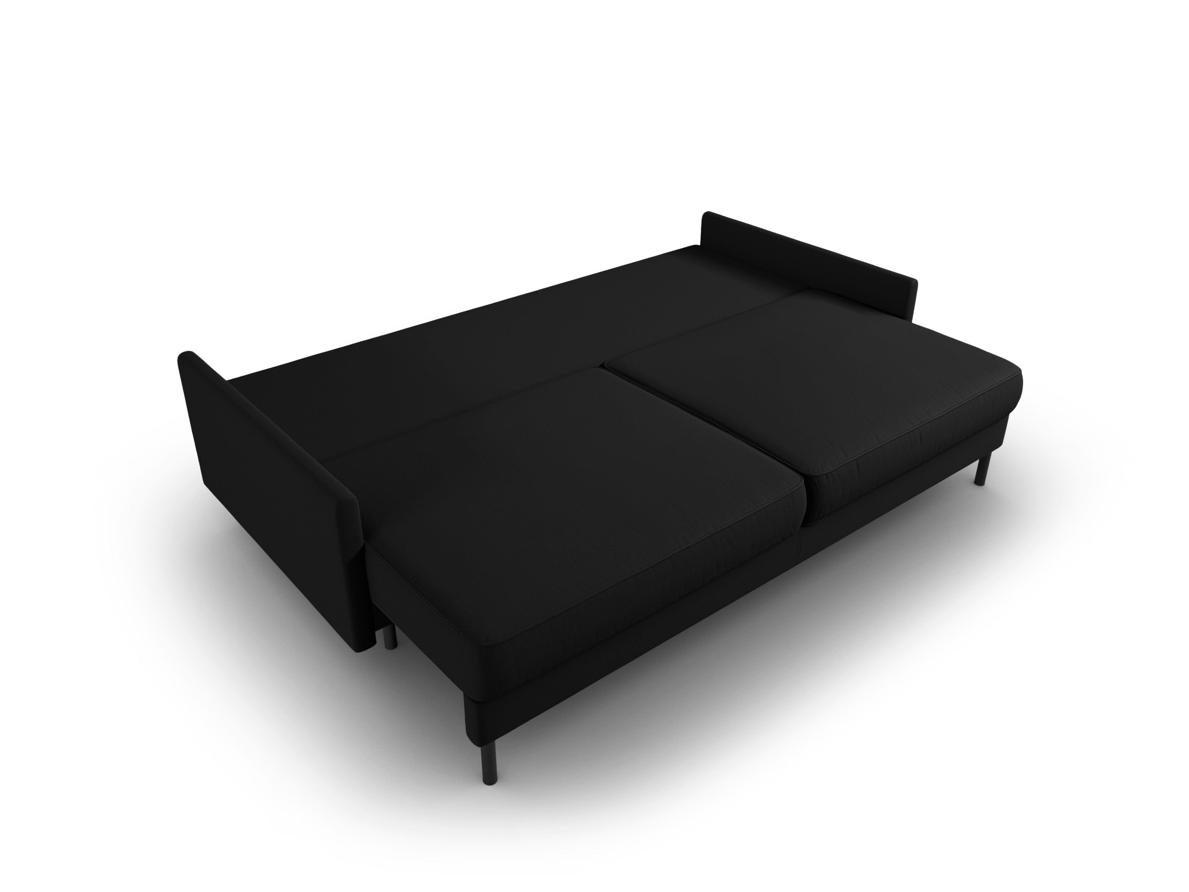 Sofa z funkcją spania SCOTT czarny Micadoni Eye on Design