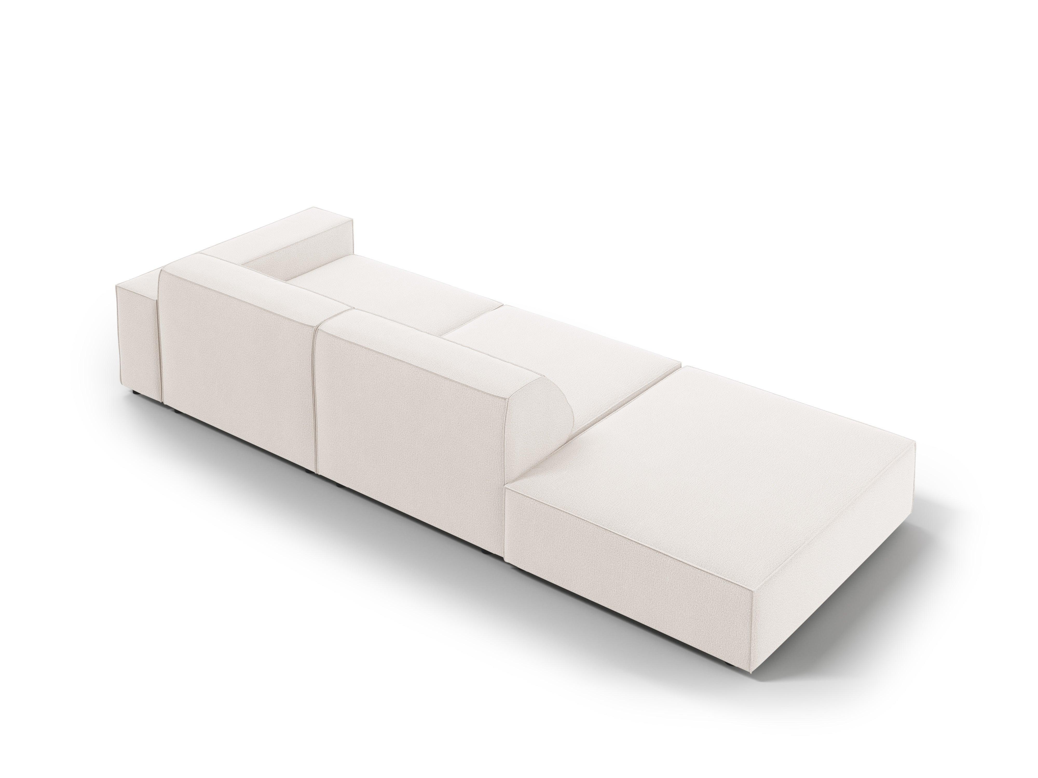 Sofa lewostronna 3-osobowa JODIE jasnobeżowy Micadoni Eye on Design