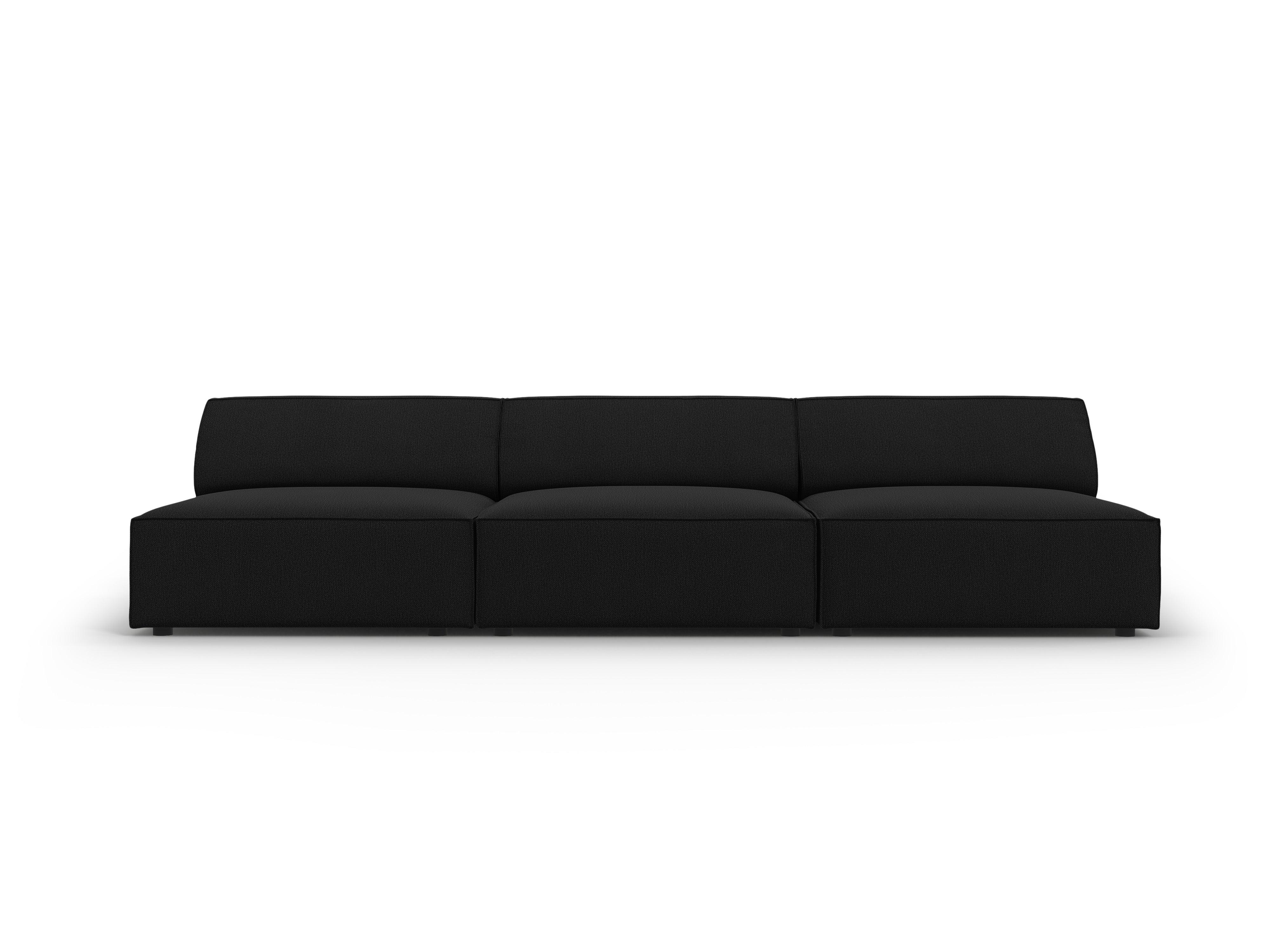 Sofa 3-osobowa otwarta JODIE czarny Micadoni Eye on Design
