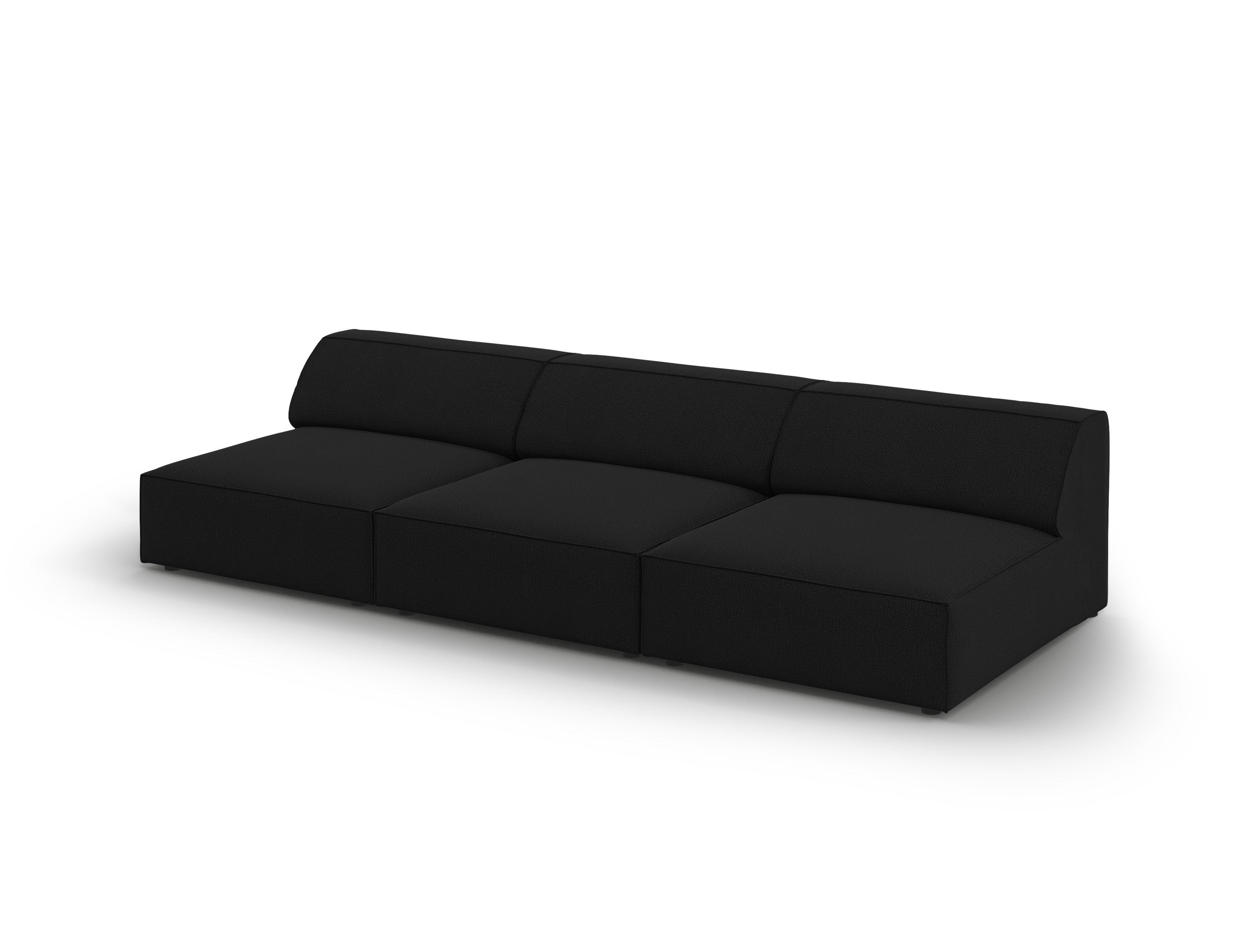 Sofa 3-osobowa otwarta JODIE czarny Micadoni Eye on Design