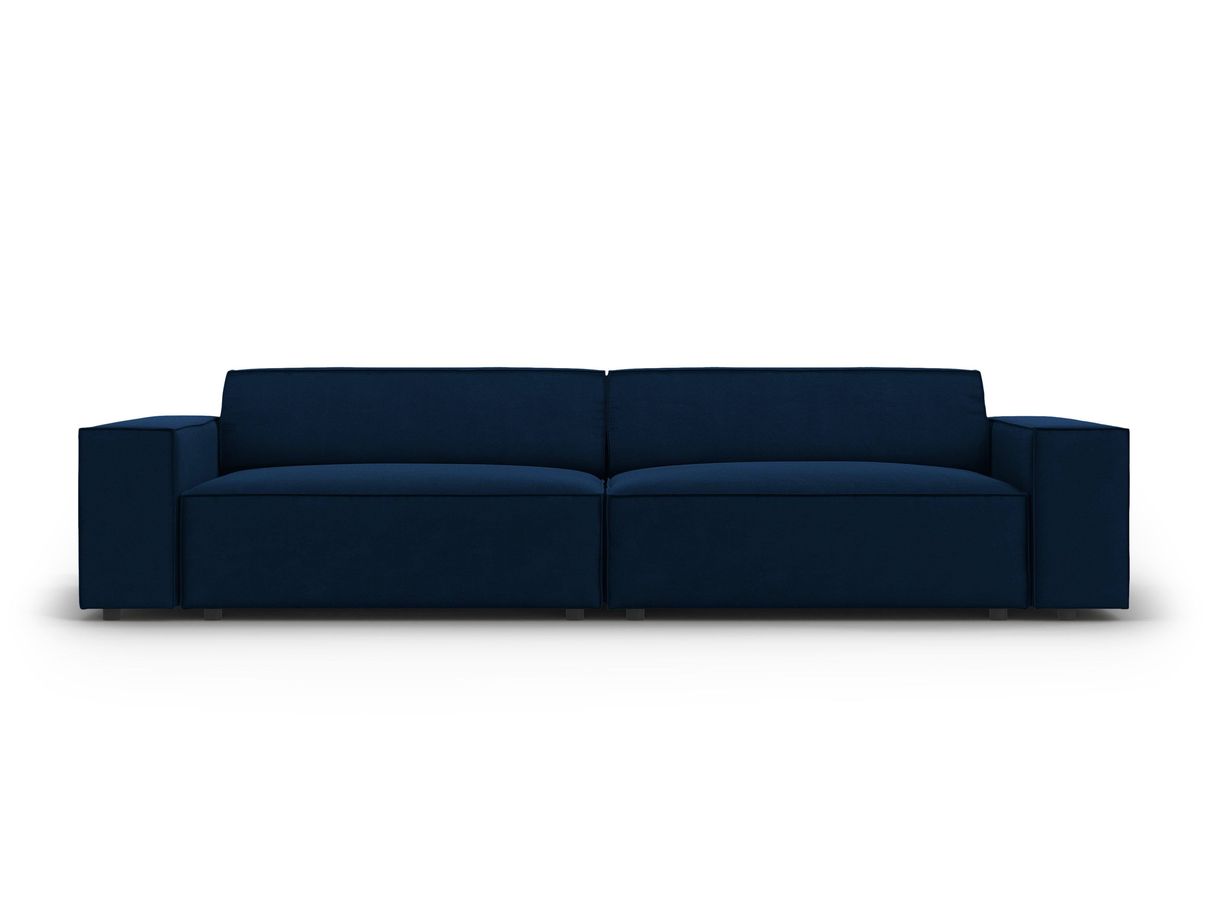 Sofa aksamitna 3-osobowa JODIE granat królewski Micadoni Eye on Design