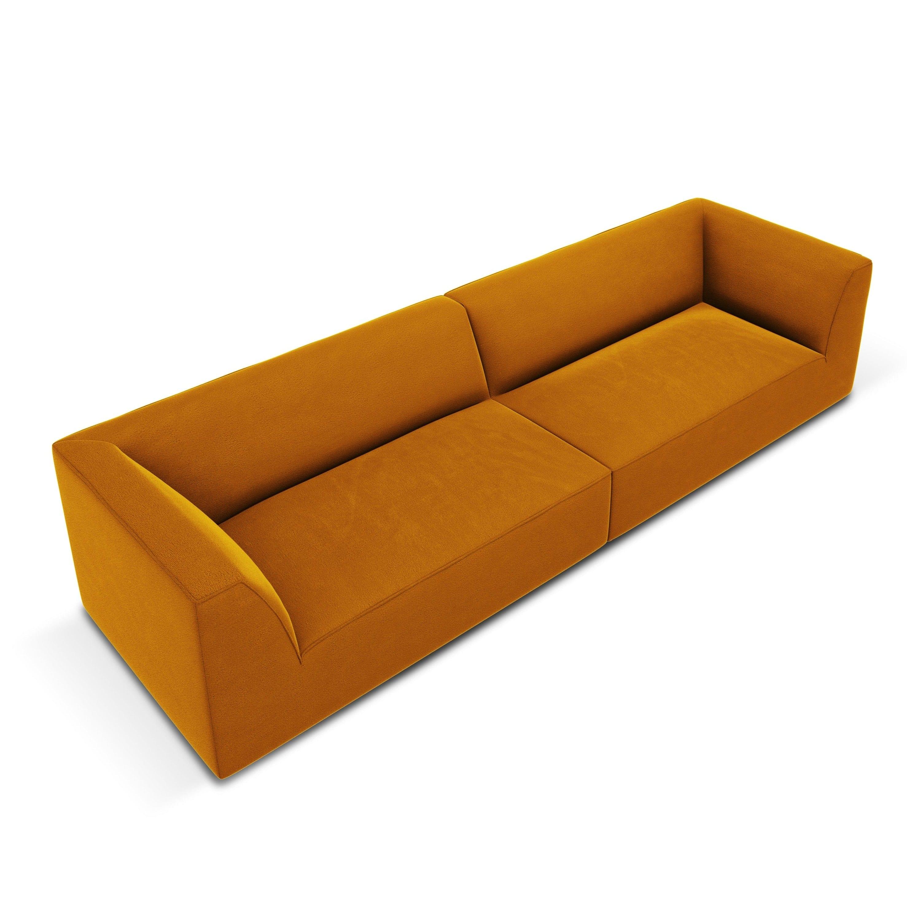 Sofa aksamitna RUBY żółty Micadoni Eye on Design